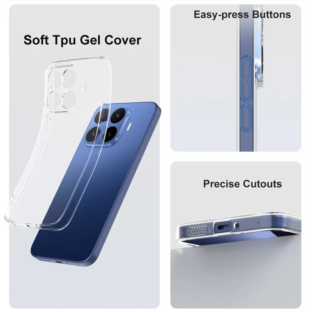 Captor Cover per Xiaomi 17T Custodia Trasparente in Silicone Morbido - immagine 7