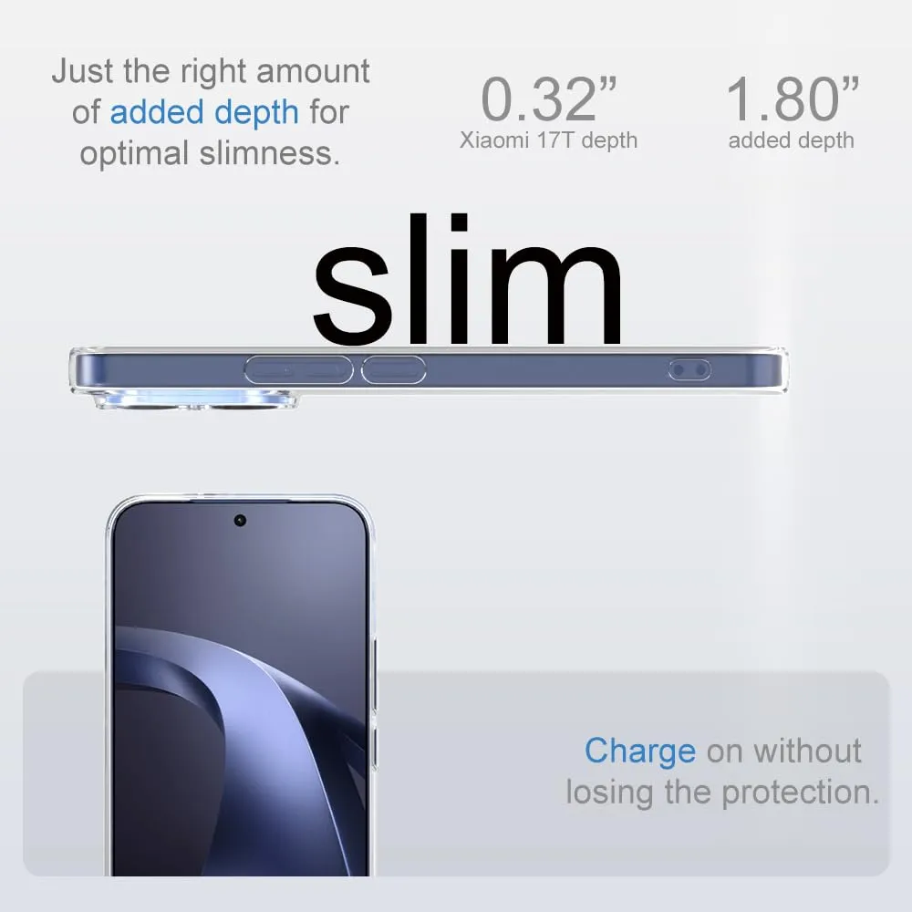 Captor Cover per Xiaomi 17T Custodia Trasparente in Silicone Morbido - immagine 9