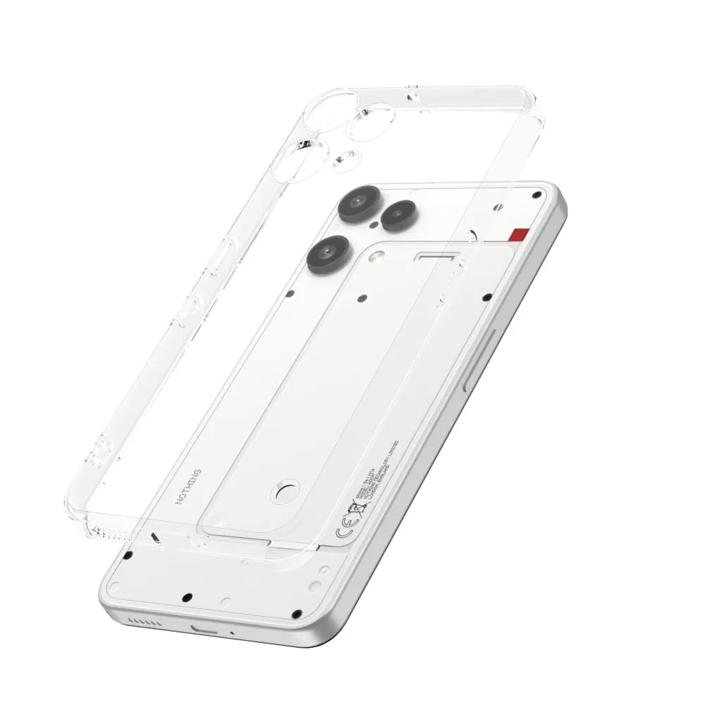 Captor Cover for Nothing Phone 3a Lite, Transparent Soft Silicone Case - immagine 2