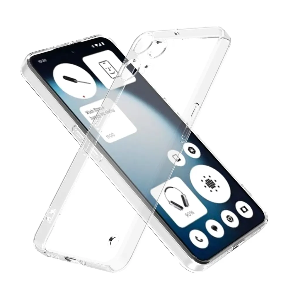 Captor Cover for Nothing Phone 3a Lite, Transparent Soft Silicone Case - immagine 3
