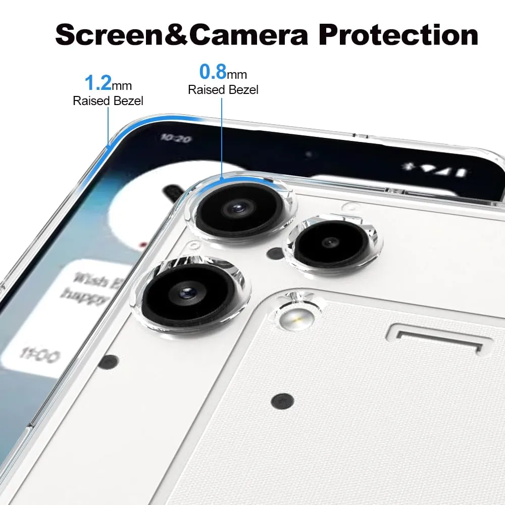 Captor Cover for Nothing Phone 3a Lite, Transparent Soft Silicone Case - immagine 4