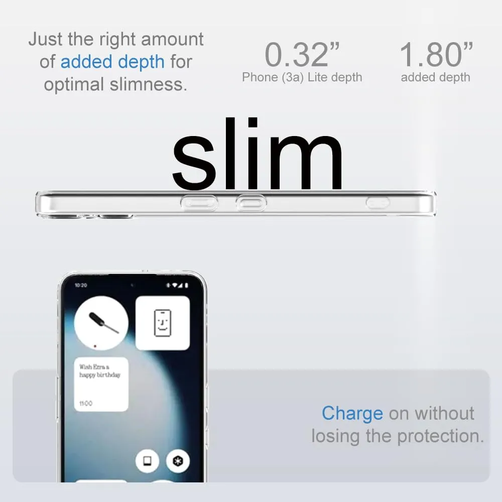 Captor Cover for Nothing Phone 3a Lite, Transparent Soft Silicone Case - immagine 9