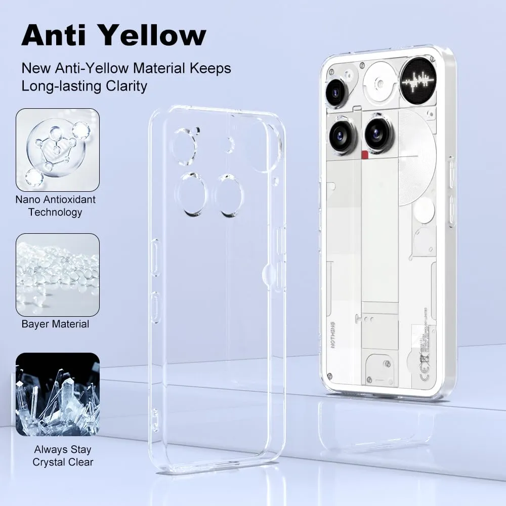 Captor Cover Nothing Phone 3 Custodia Trasparente Silicone Morbido - immagine 7