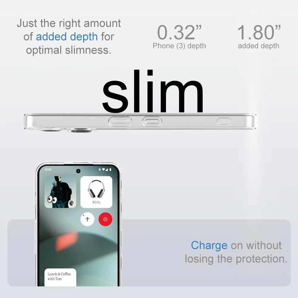 Captor Cover Nothing Phone 3 Custodia Trasparente Silicone Morbido - immagine 9