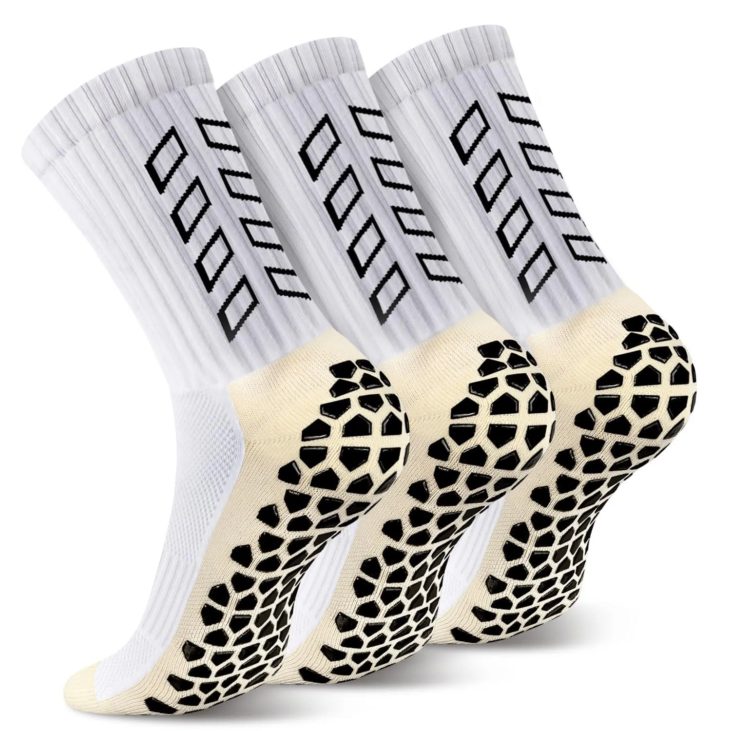 ENONEO Calze Antiscivolo Calcio Uomo 37-45 Grip Socks per Football e Running - immagine 1