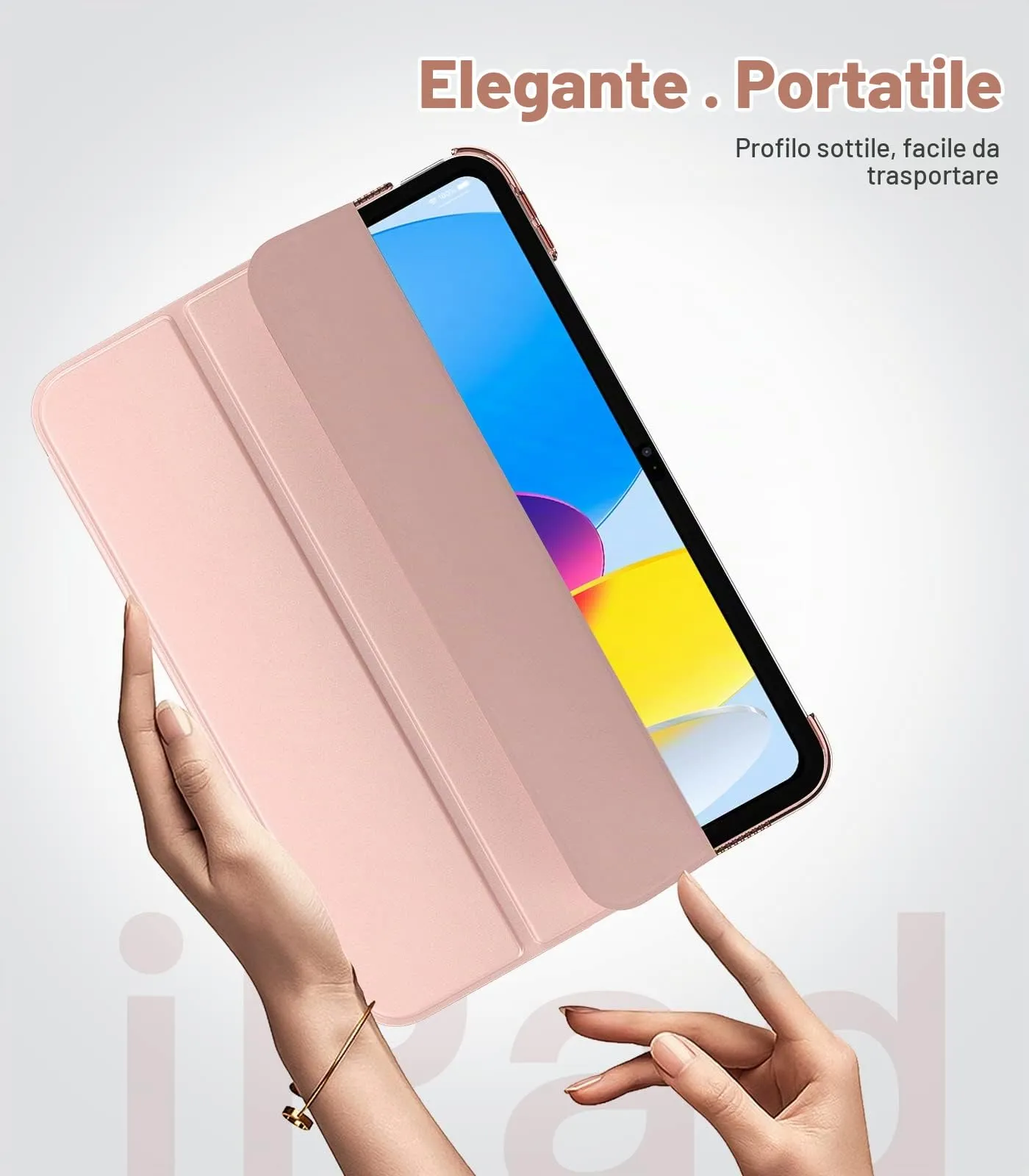 TiMOVO Custodia per iPad 11ª Generazione 11" / iPad 10ª Generazione 10,9", Oro Rosa - immagine 8