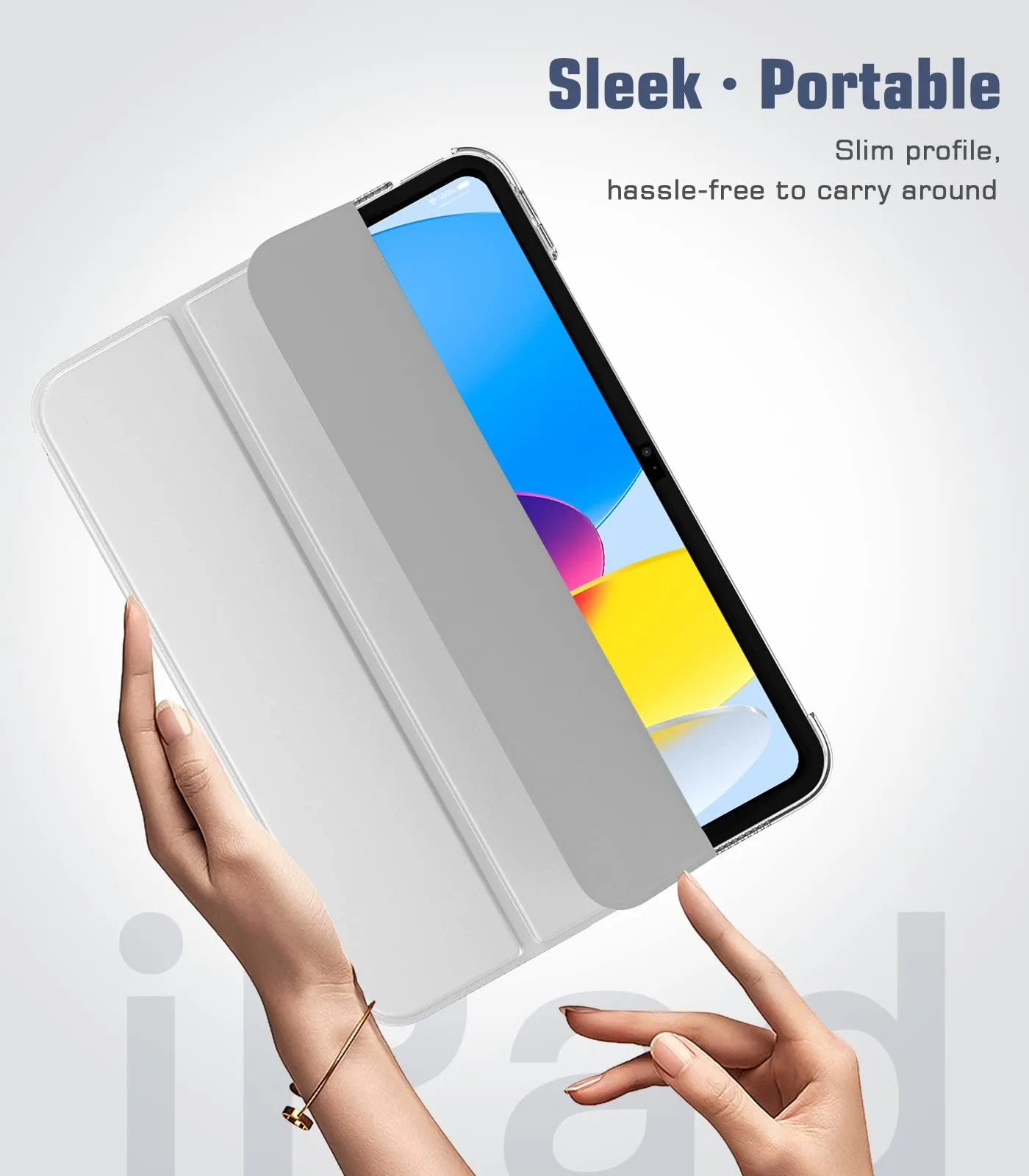 TiMOVO Cover per iPad 11ª Gen 11" e iPad 10ª Gen 10,9", Argento - immagine 8