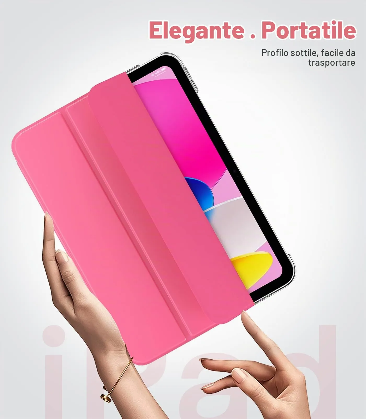 TiMOVO Cover per iPad 11" (A16) e iPad 10 Gen 10,9", Anguria Rossa - immagine 7