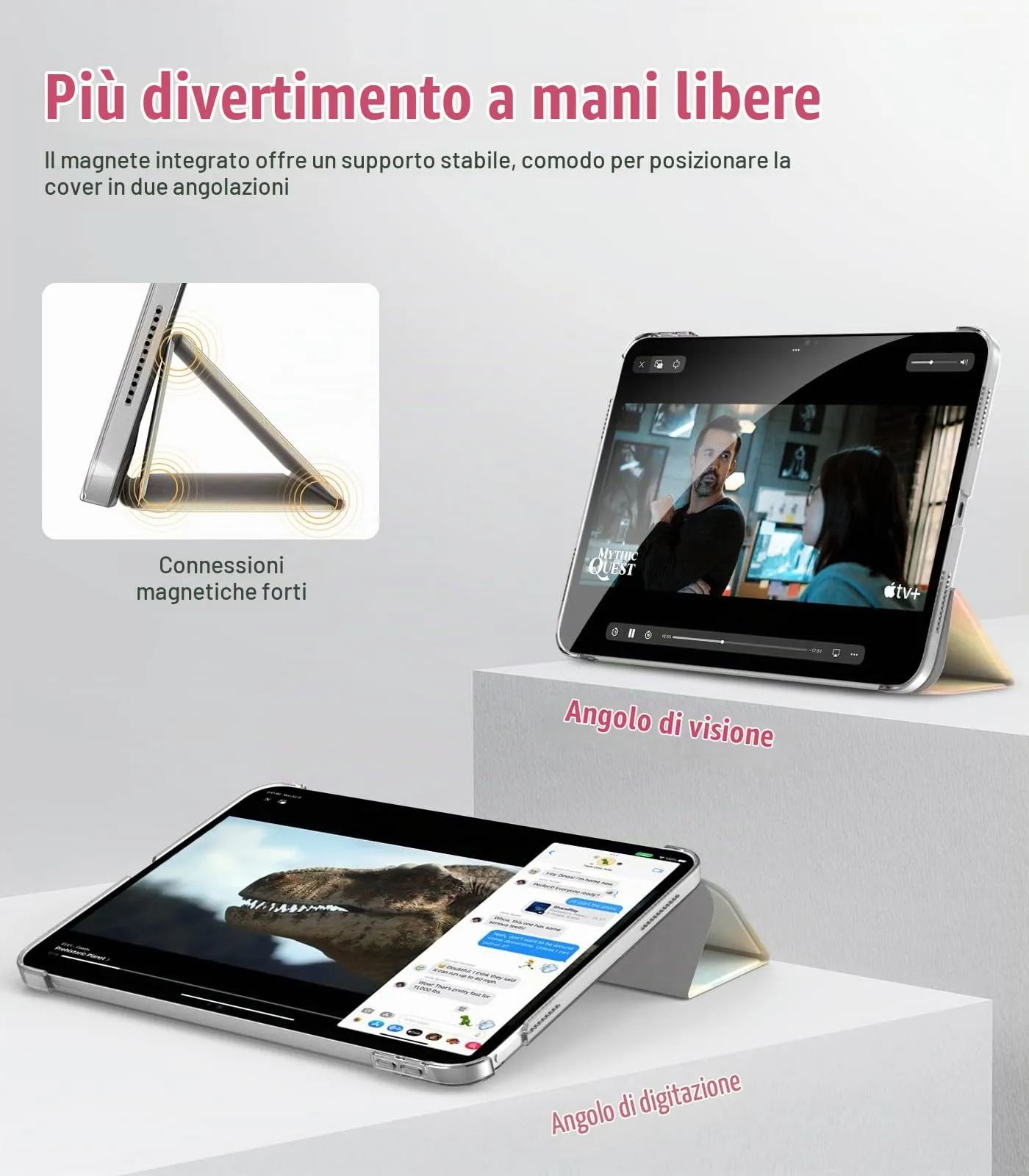 TiMOVO Cover per iPad 11" (A16) e iPad 10 Gen 10,9", Arcobaleno - immagine 4