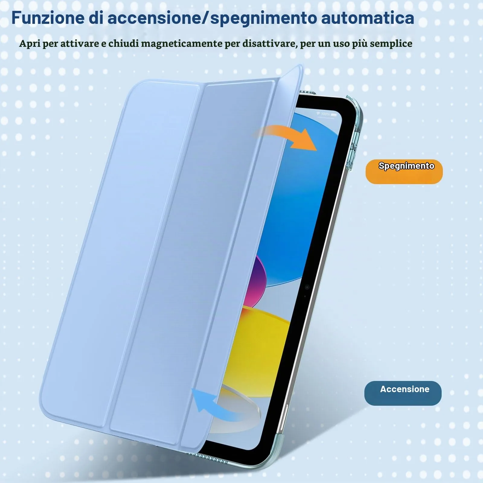 TiMOVO Custodia per iPad 11ª Gen 11" (2025) / iPad 10ª Gen 10,9" (2022), Azzurro Cielo - immagine 8