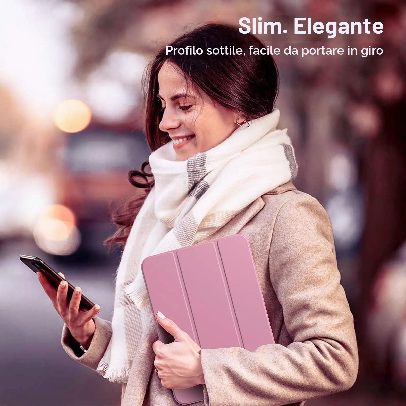 TiMOVO Cover per iPad 11ª Gen 11" / iPad 10ª Gen 10,9", Rosa Fondente - immagine 6