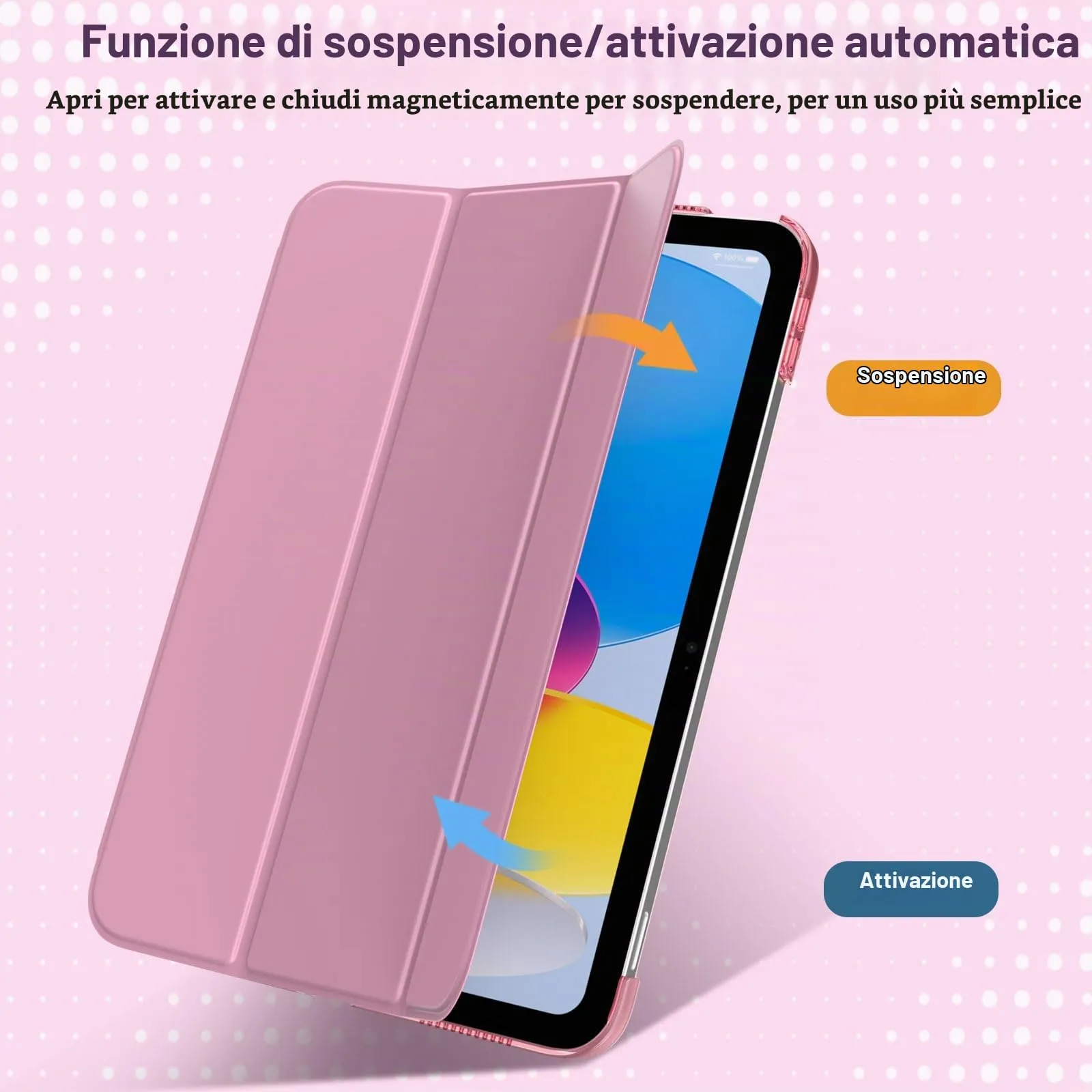 TiMOVO Cover per iPad 11ª Gen 11" / iPad 10ª Gen 10,9", Rosa Fondente - immagine 7