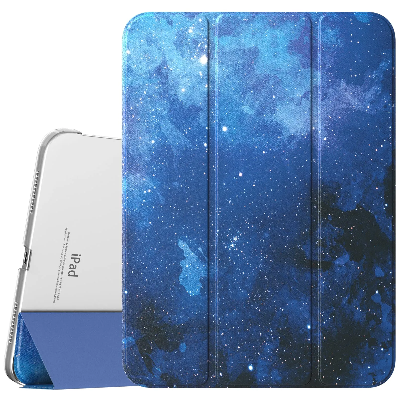 TiMOVO Cover for iPad A16 11" and iPad 10th Gen 10.9", CieloStellatoBlu - immagine 1
