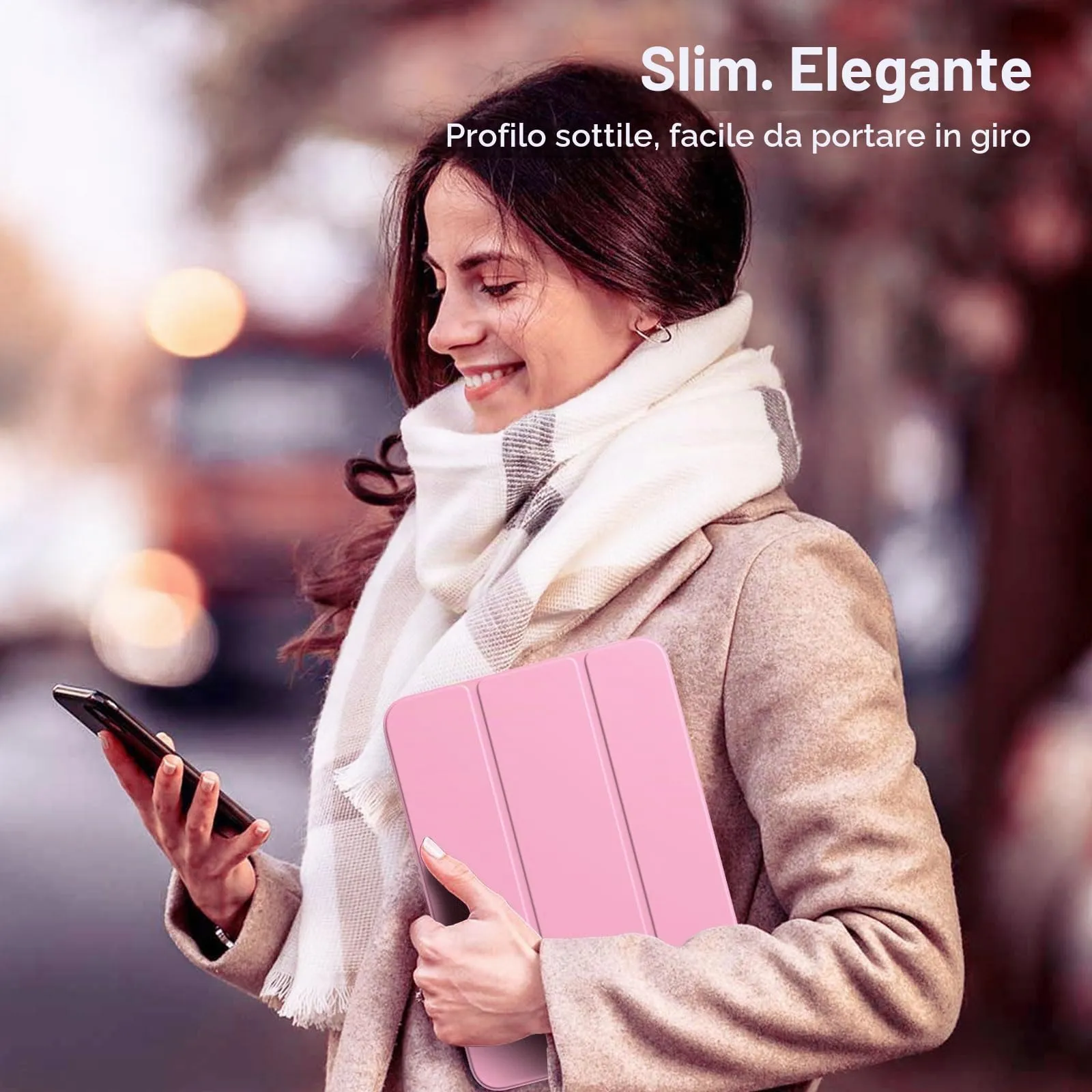 TiMOVO Cover per iPad 11a Generazione 11" (2025) e iPad 10 Generazione 10,9" (2022), Fiore Rosa - immagine 7