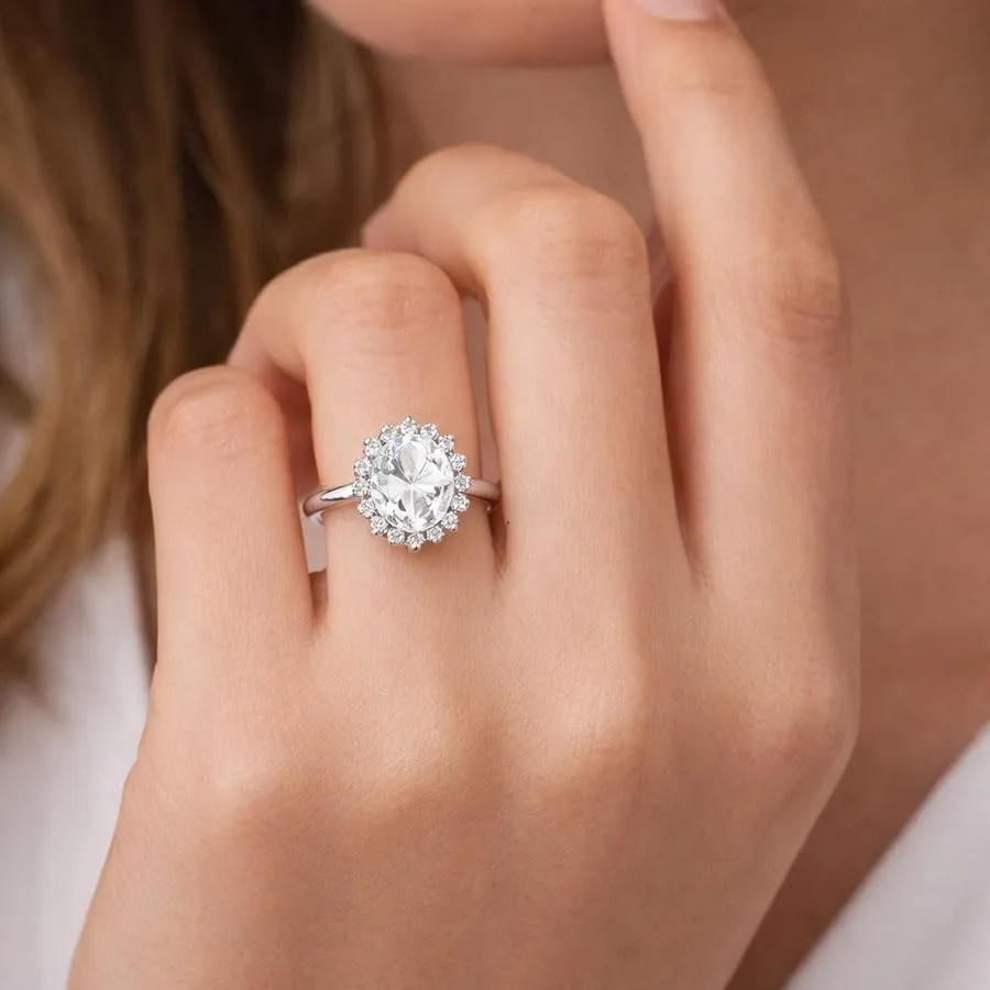Saga Gioielli Anello Donna Regolabile in Acciaio Inox con Zircone Centrale e Cristalli (Rubino) - immagine 6