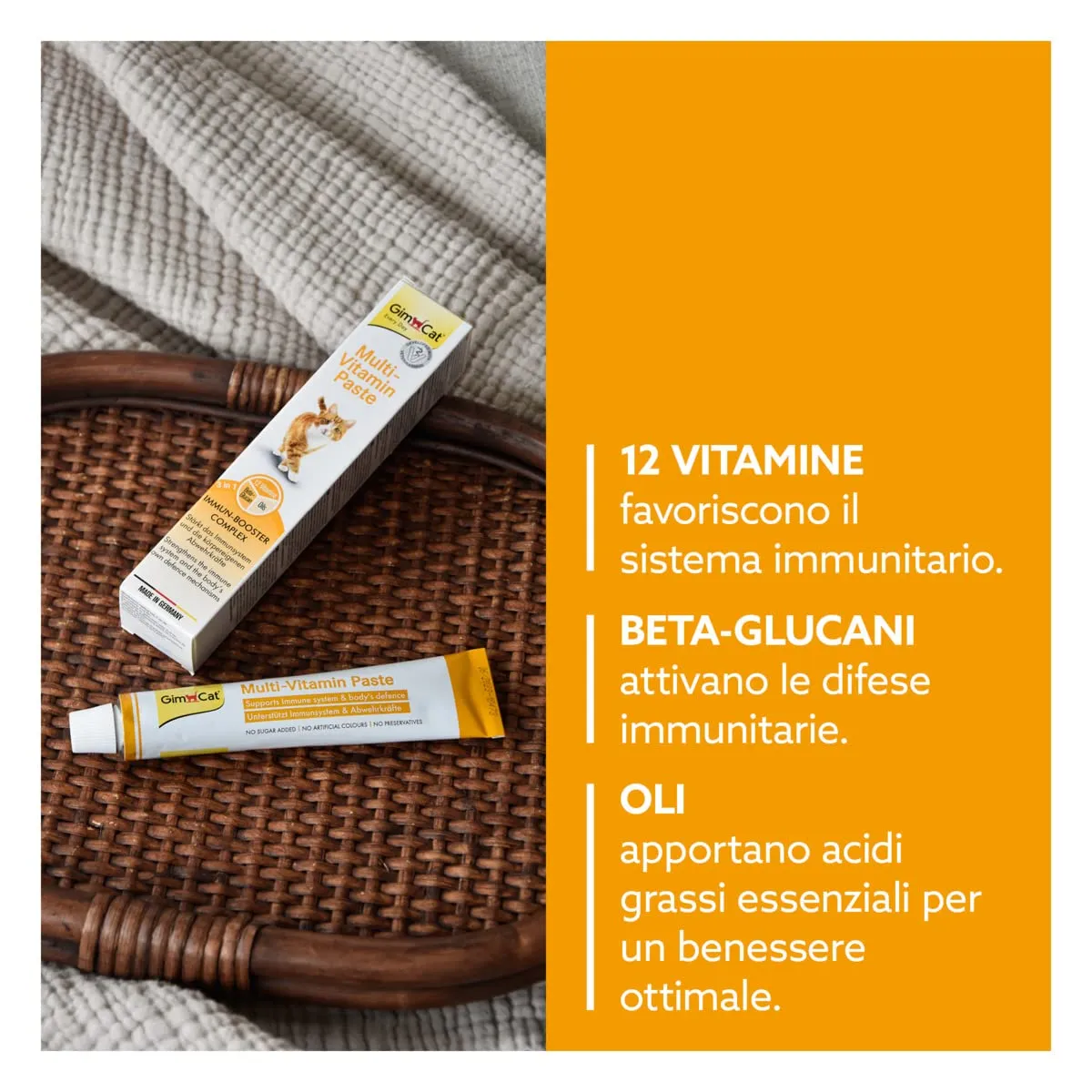 GimCat Multi-Vitamin Pasta for Cats, 200 g - immagine 3