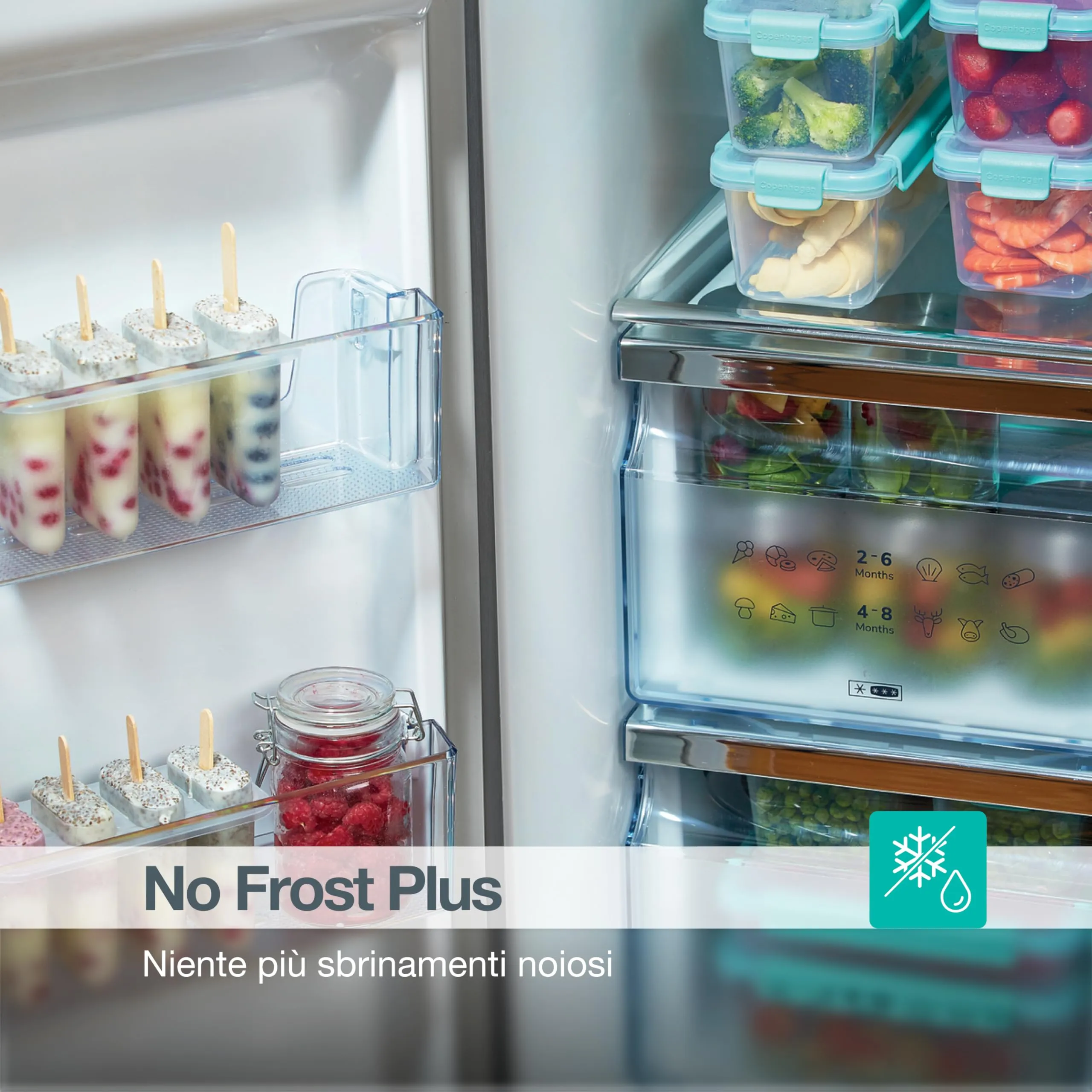 Gorenje NRS8182KX Frigorifero Side by Side Total No Frost, 550 litri, Inox - immagine 5