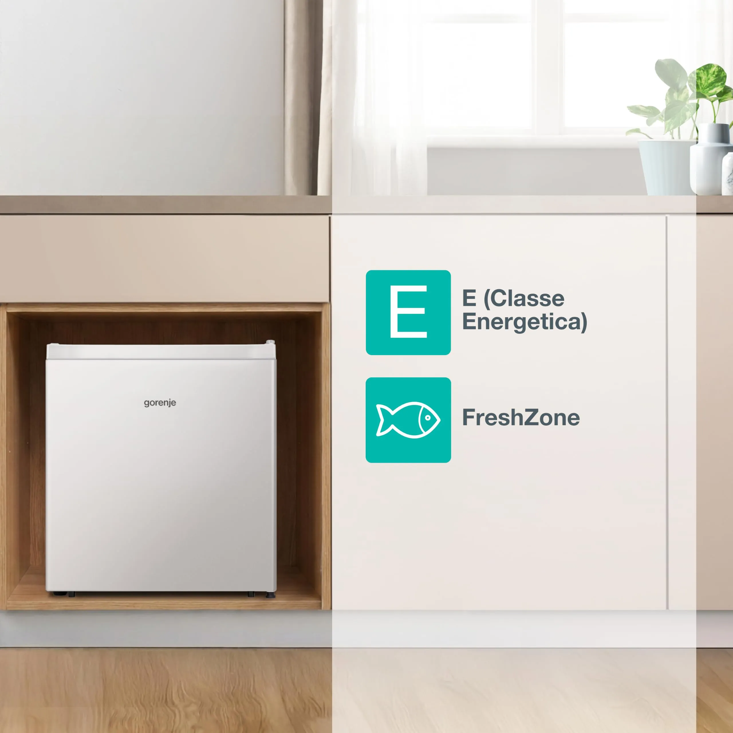 Gorenje R44E4W4 Frigorifero Minibar 45 Litri, 50x45 cm, Classe E, Bianco - immagine 3