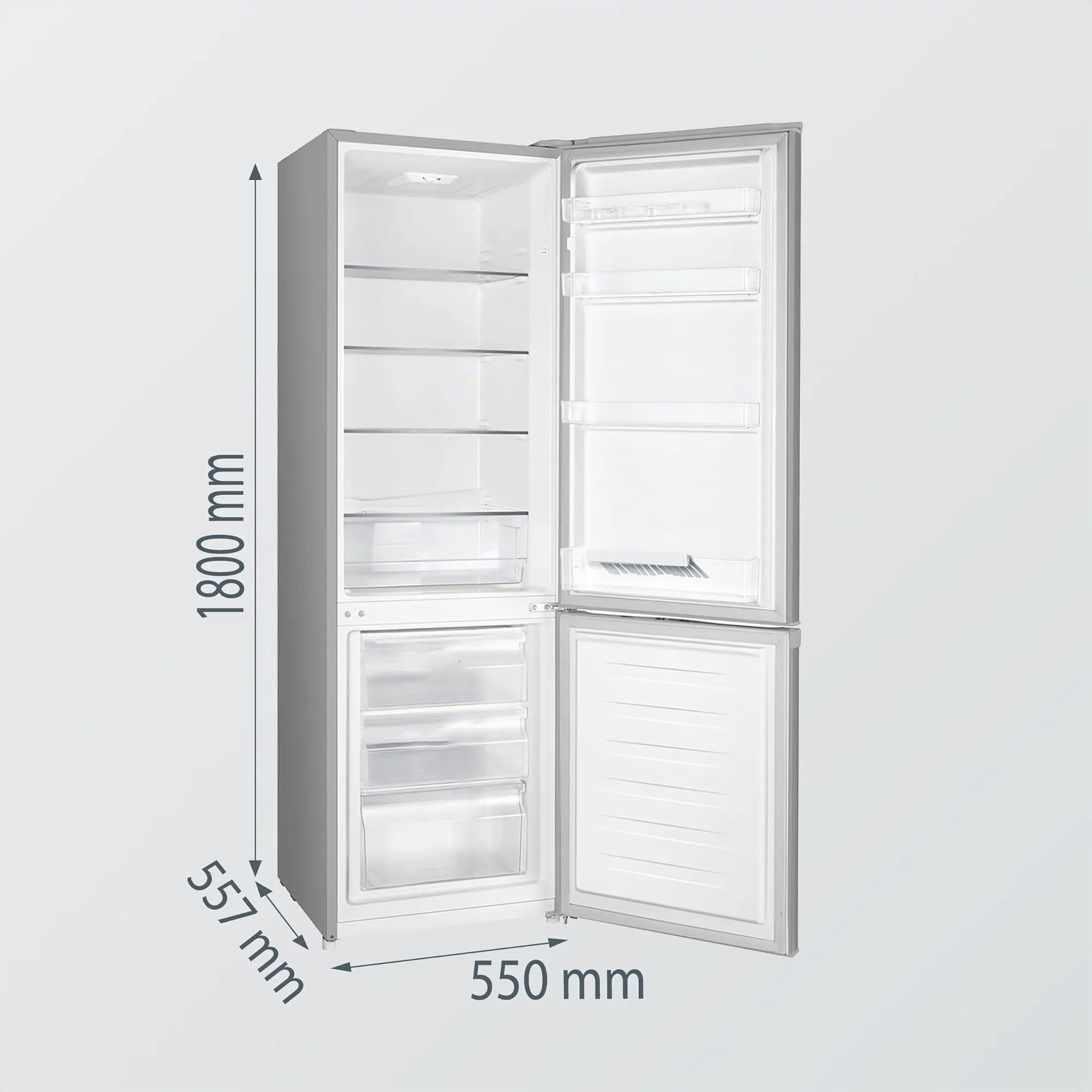 Gorenje RK4182PS4 Frigorifero Combinato, Inox, 180x60 cm, Classe E, 269L, 39dB, Porta Reversibile - immagine 2