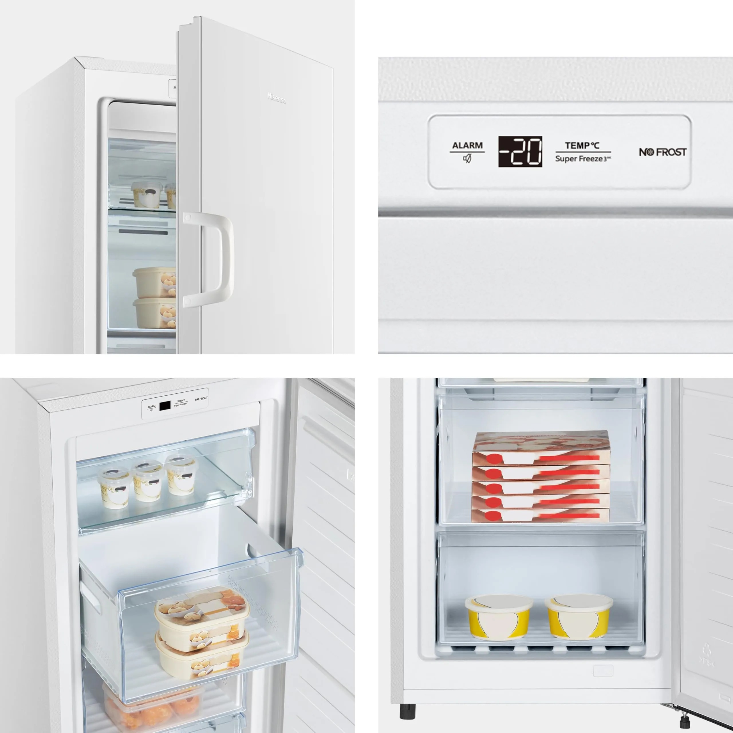 Hisense FV245N4AW2 Freezer Verticale Total No Frost, 194 L, Bianco, Porte reversibili - immagine 5