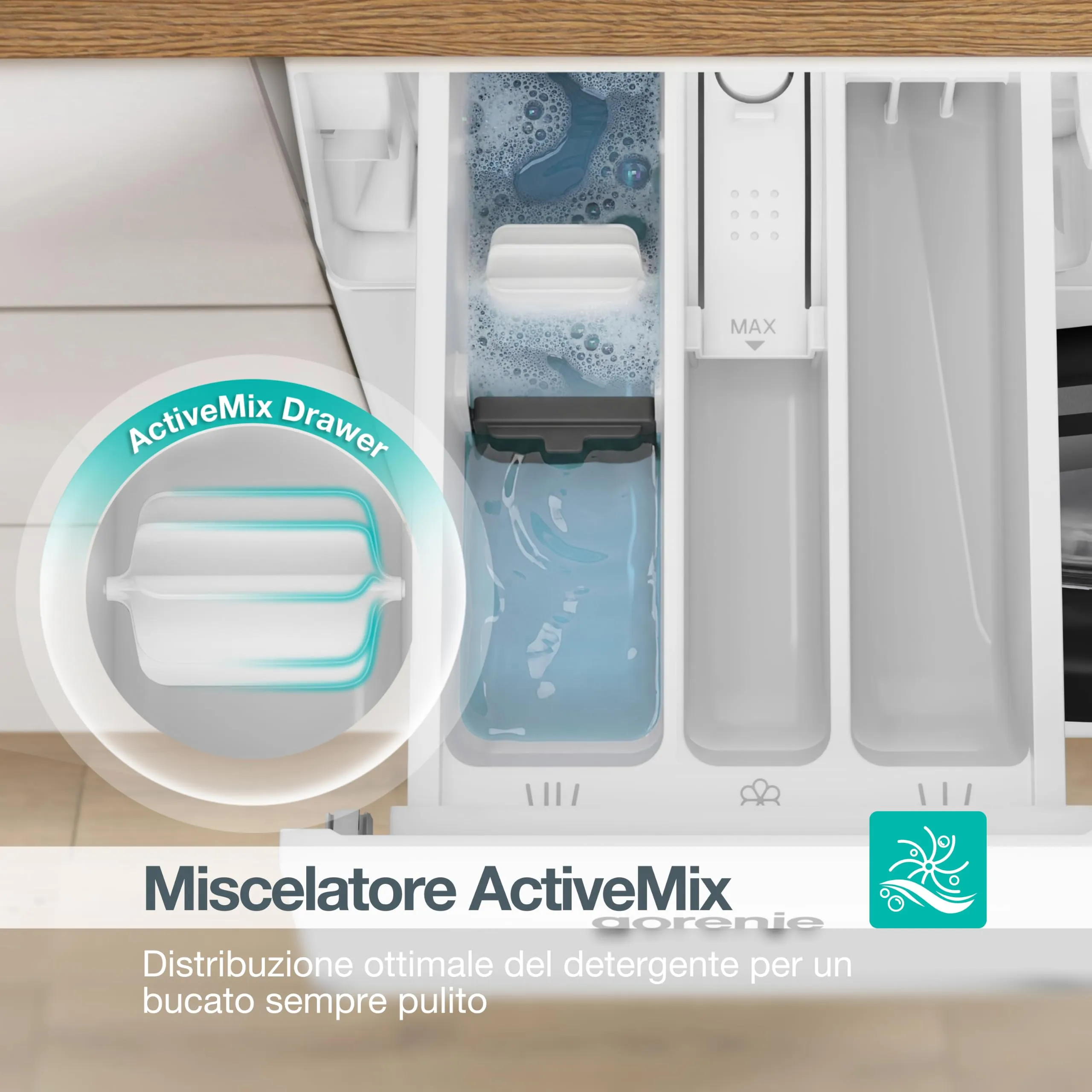 Gorenje WG2PS72A12/IT Lavatrice a Carica Frontale 7 kg, Classe A-10%, Bianco - immagine 6