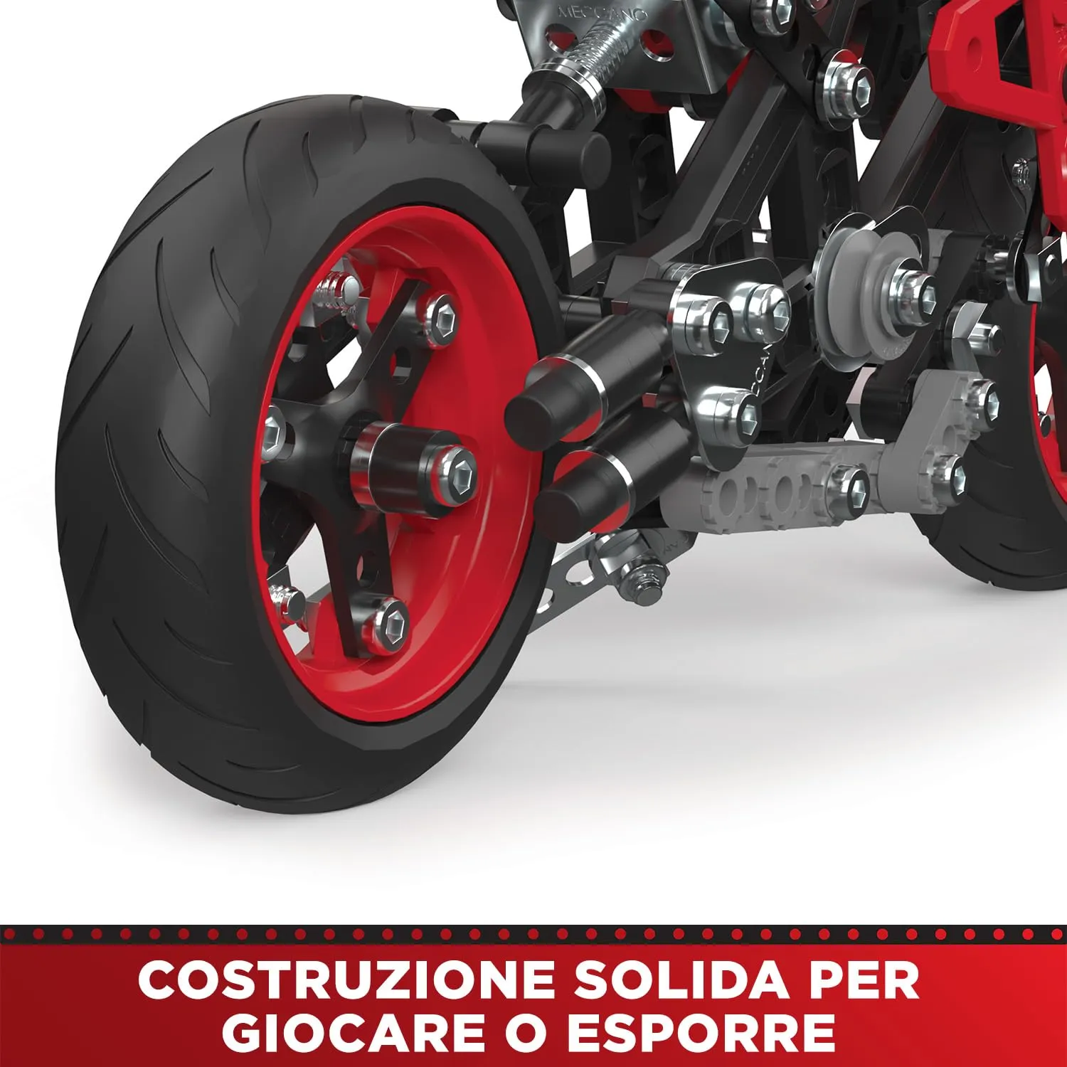 Bandai Meccano Pro Ducati Monster Model Motorcycle Construction Kit - immagine 3
