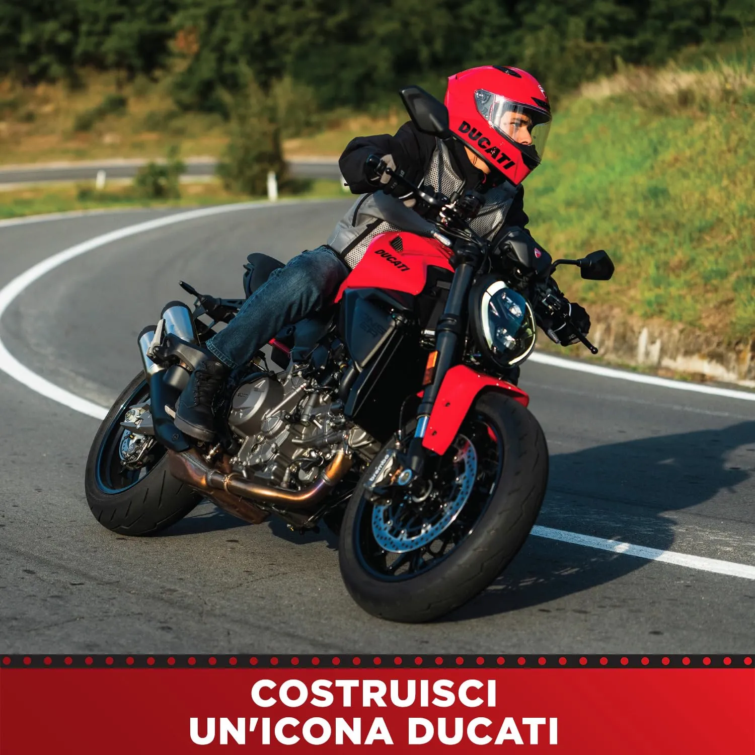 Bandai Meccano Pro Ducati Monster Model Motorcycle Construction Kit - immagine 5