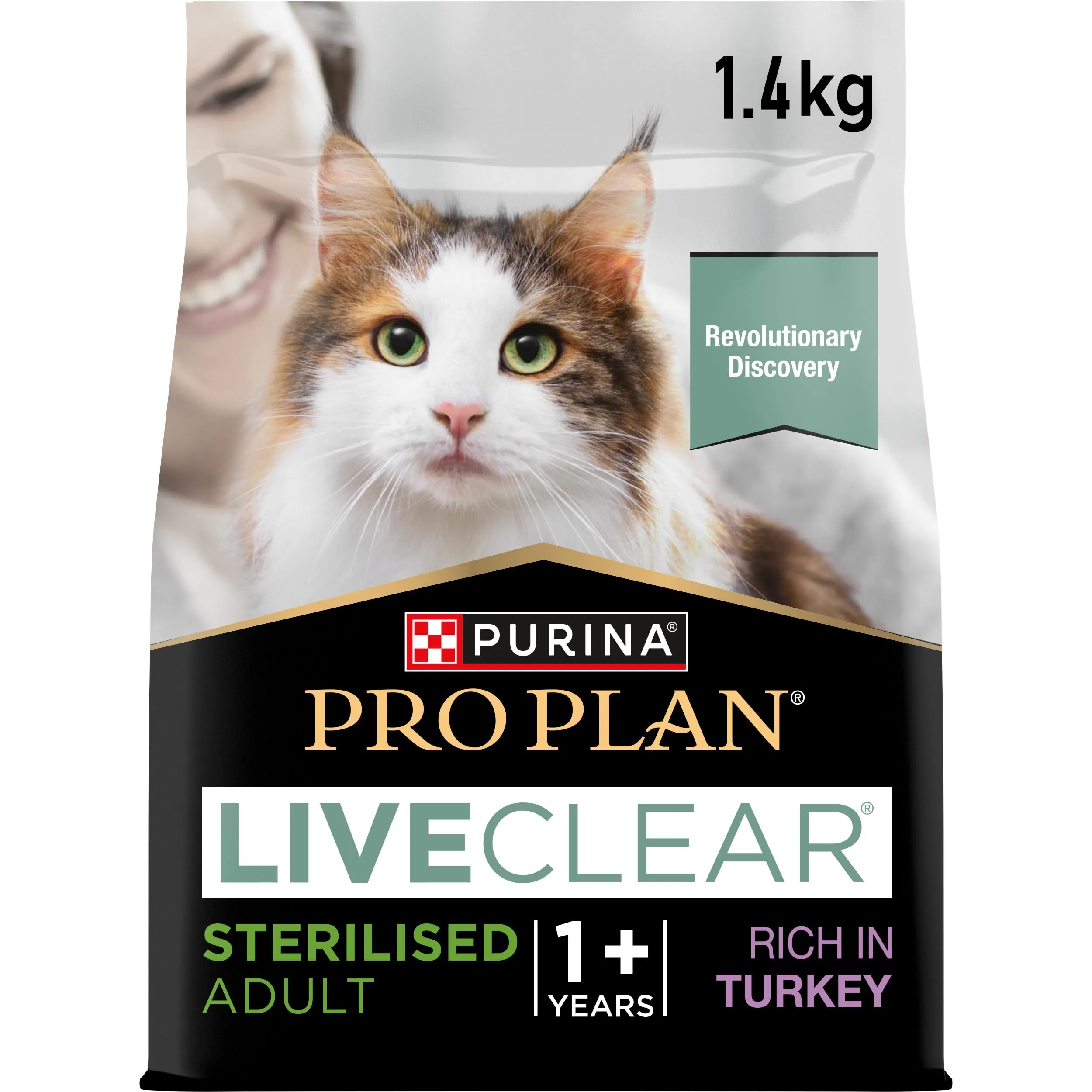 Purina Pro Plan Liveclear Crocchette per Gatti Adulti Sterilizzati con Tacchino 6x1,4kg - immagine 1