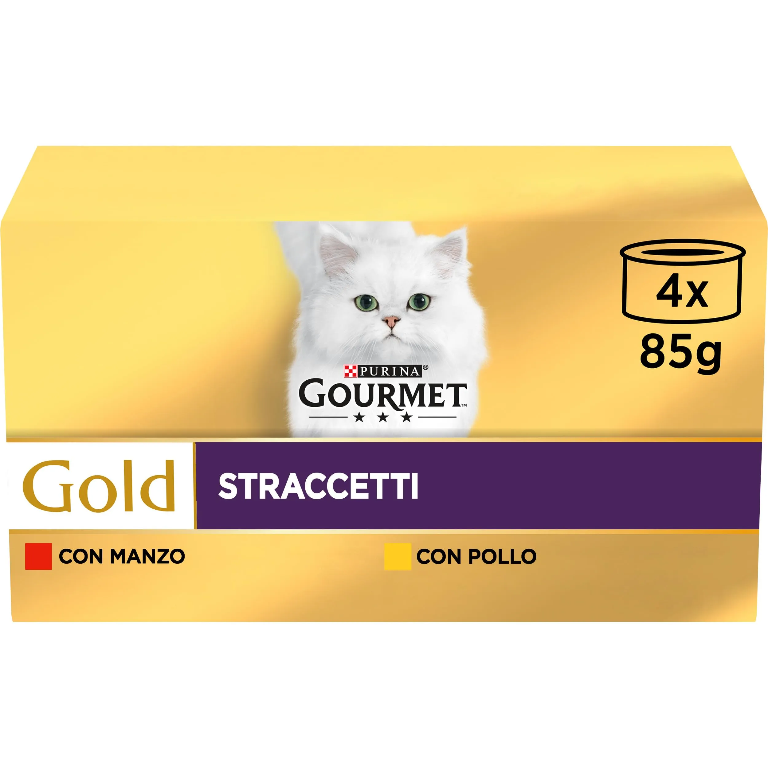 Gourmet Gold Cibo Umido per Gatti Adulti Straccetti con Manzo e Pollo, 48 Buste da 85g - immagine 2