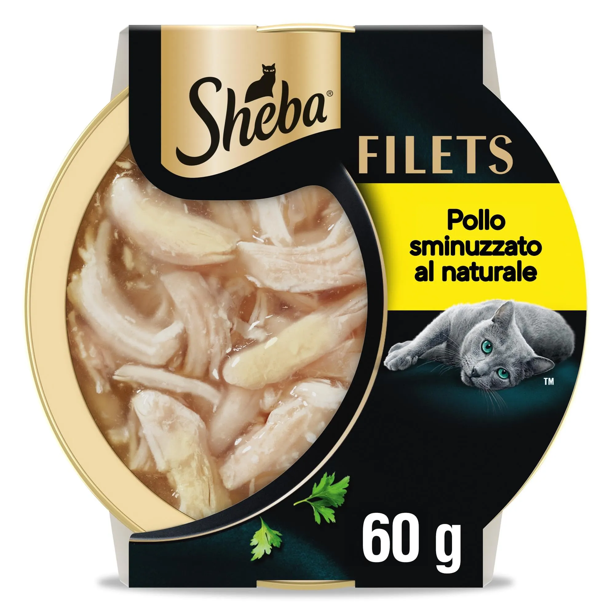 Sheba Filets Cibo Umido per Gatti Adulti con Filetti di Pollo in Salsa, 32 Vaschette da 60 g - immagine 1
