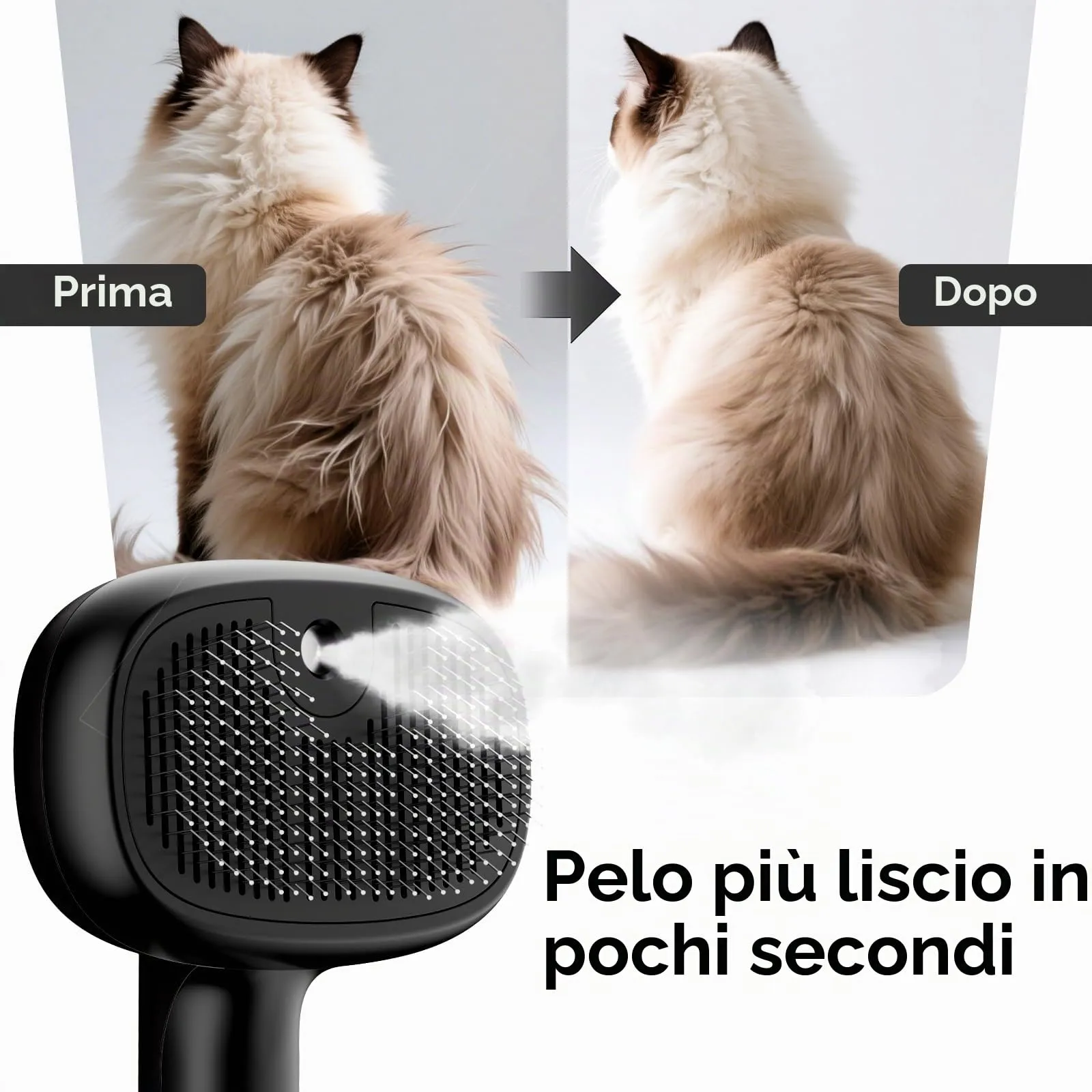 Pecute Spazzola a Vapore per Gatti e Cani - immagine 7