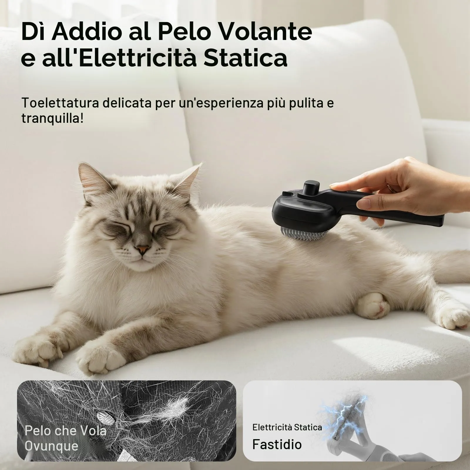 Pecute Spazzola a Vapore per Gatti e Cani - immagine 8