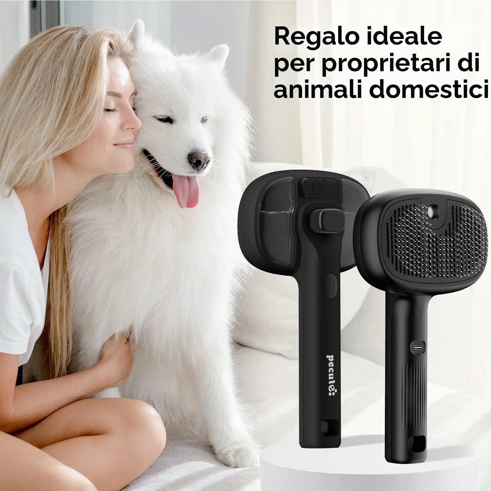 Pecute Spazzola a Vapore per Gatti e Cani - immagine 9