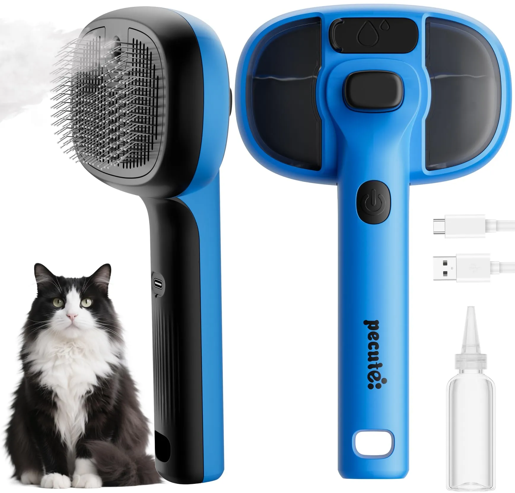 Pecute Spazzola a Vapore per Gatti e Cani - immagine 1