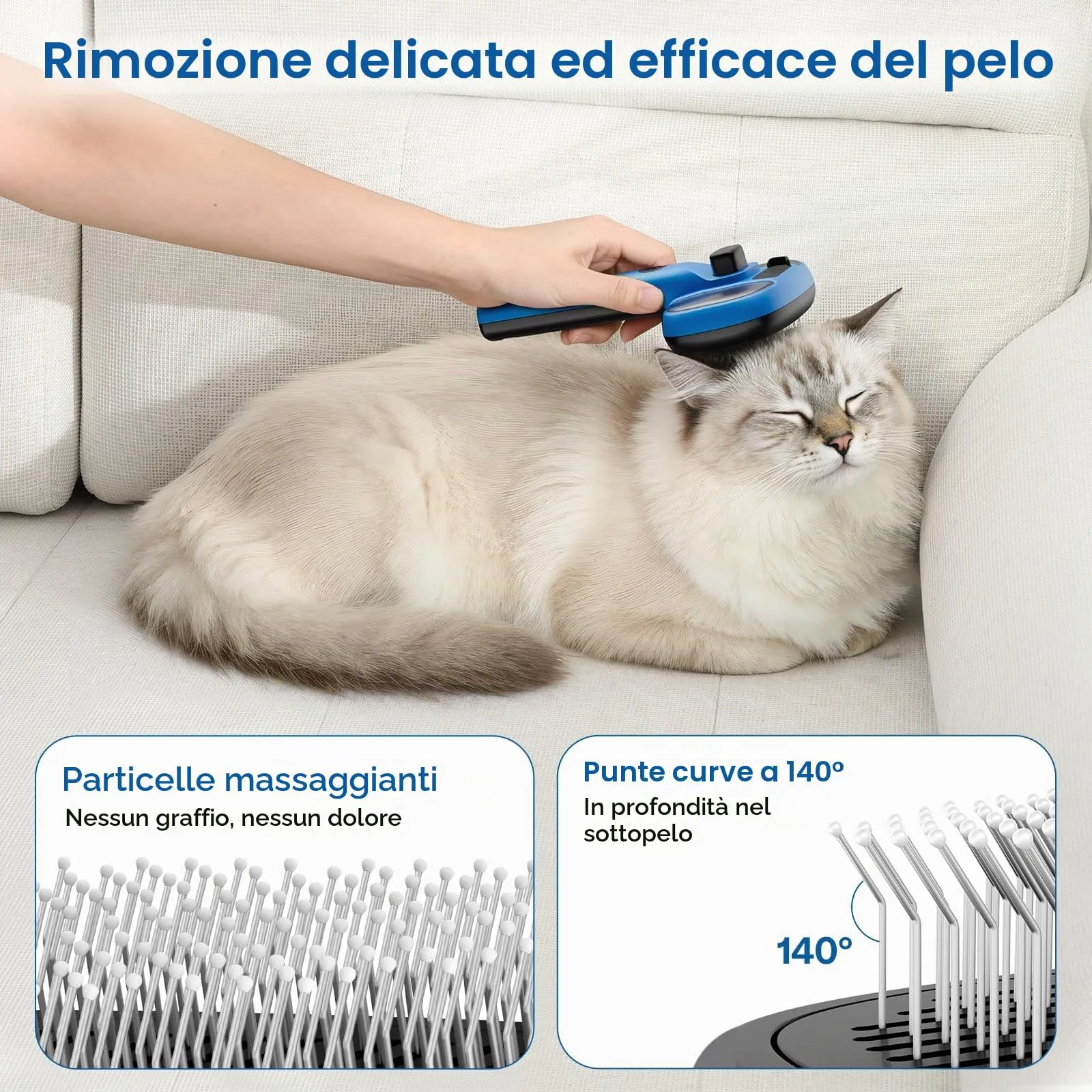 Pecute Spazzola a Vapore per Gatti e Cani - immagine 6
