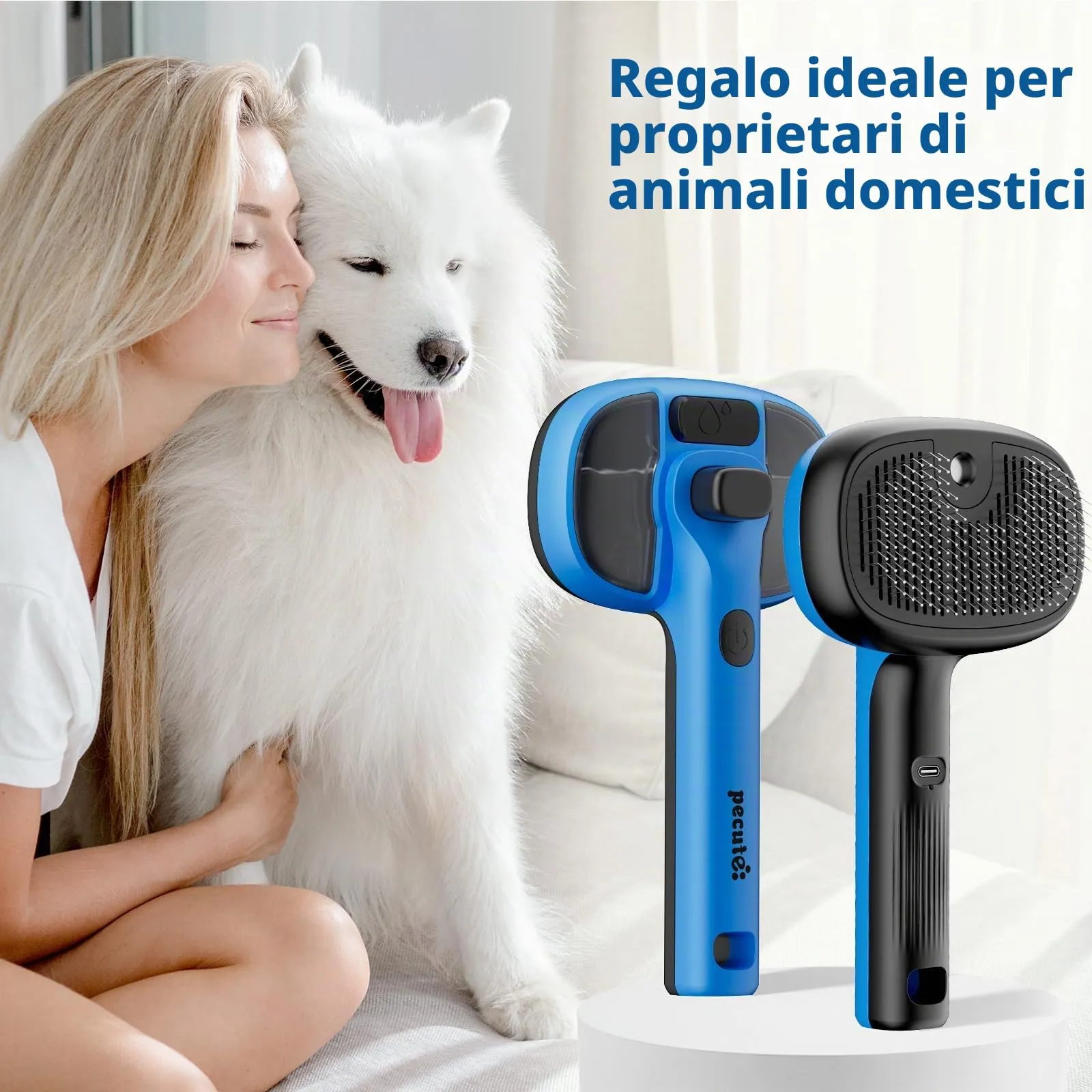 Pecute Spazzola a Vapore per Gatti e Cani - immagine 9