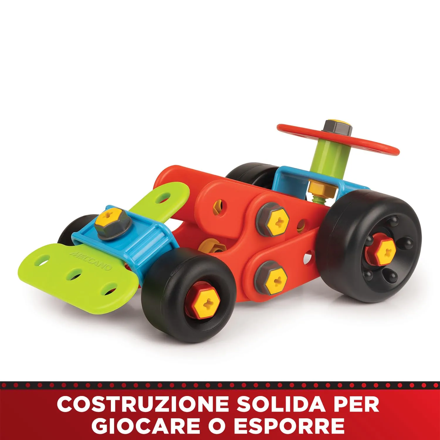 Bandai Meccano Auto da Corsa e Trattore 2 in 1 Set Costruzioni - immagine 3