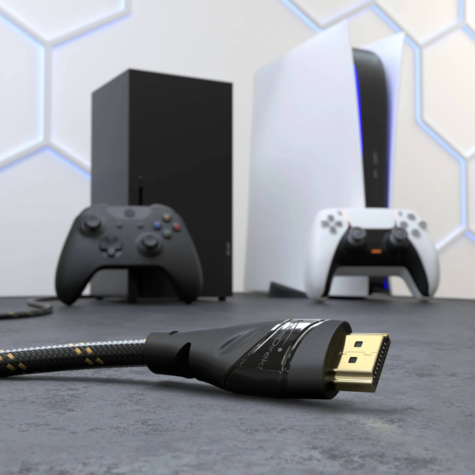 KabelDirekt HDMI 4K Cable, 10m, Nylon - immagine 8