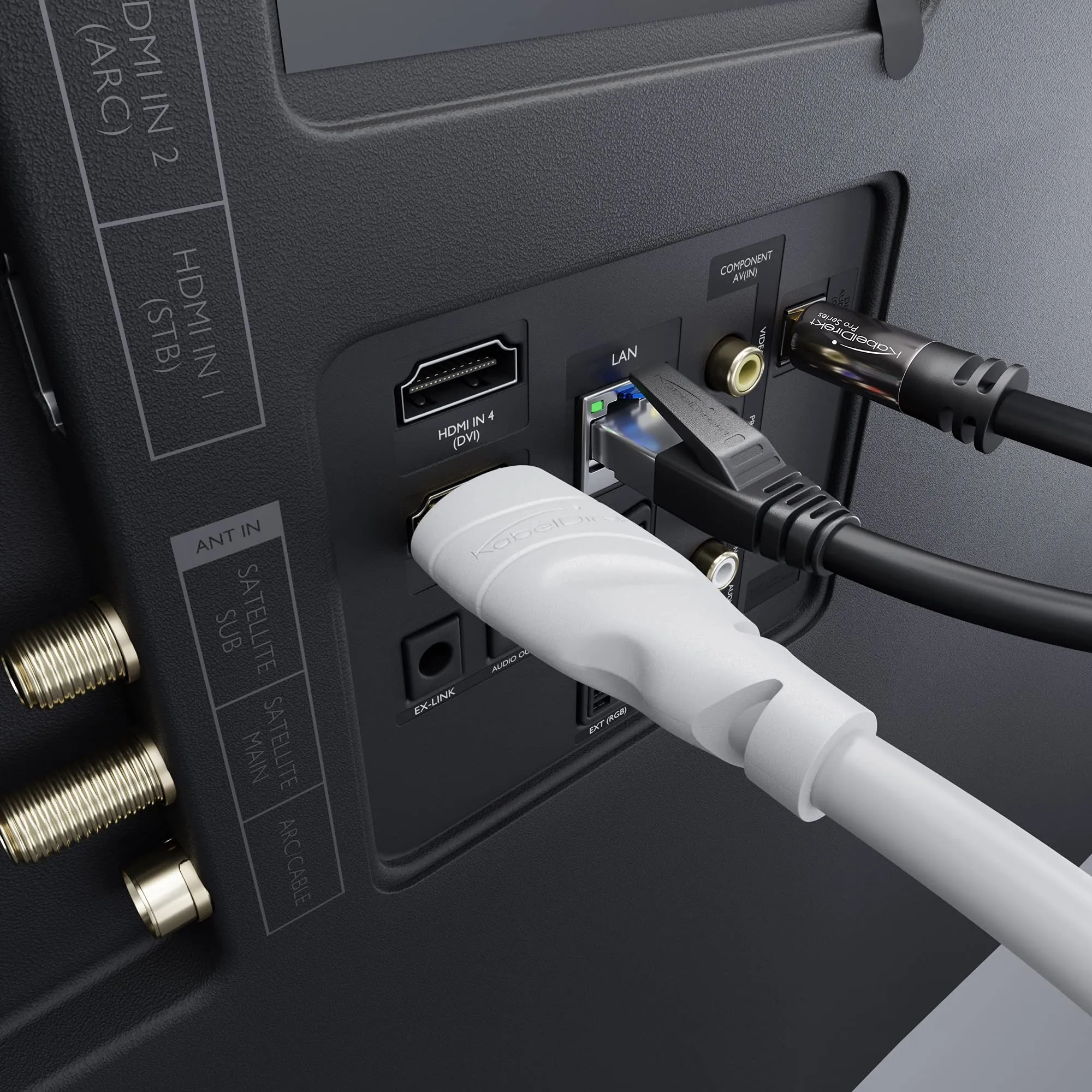 KabelDirekt Cavo HDMI 8K & 4K, 5m, Bianco - immagine 5