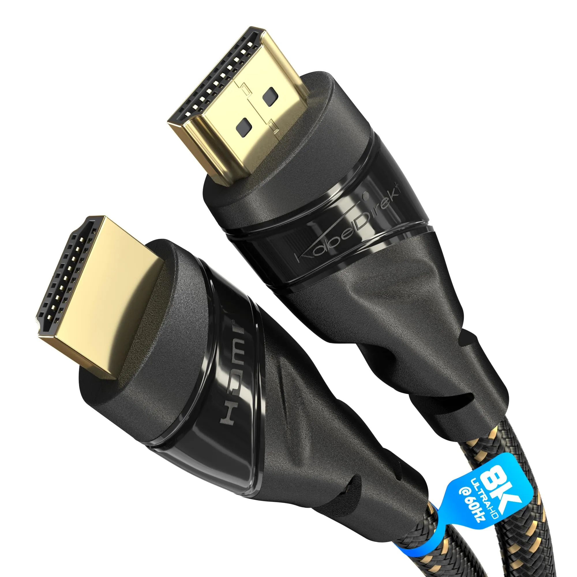 KabelDirekt HDMI 4K Cable, 7.5m, Nylon - immagine 1