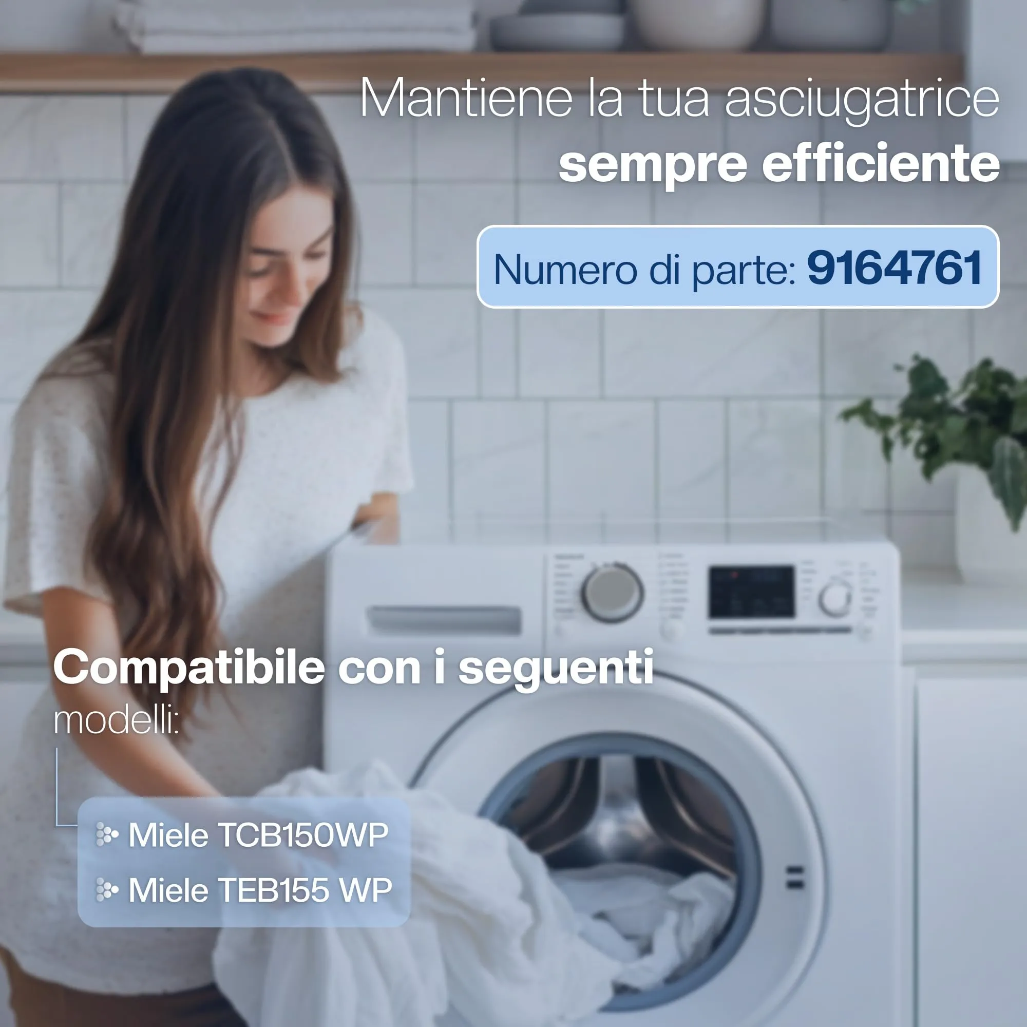 1E Filtri per asciugatrice Miele T1, sostituisce 9164761 (set da 3) - immagine 2