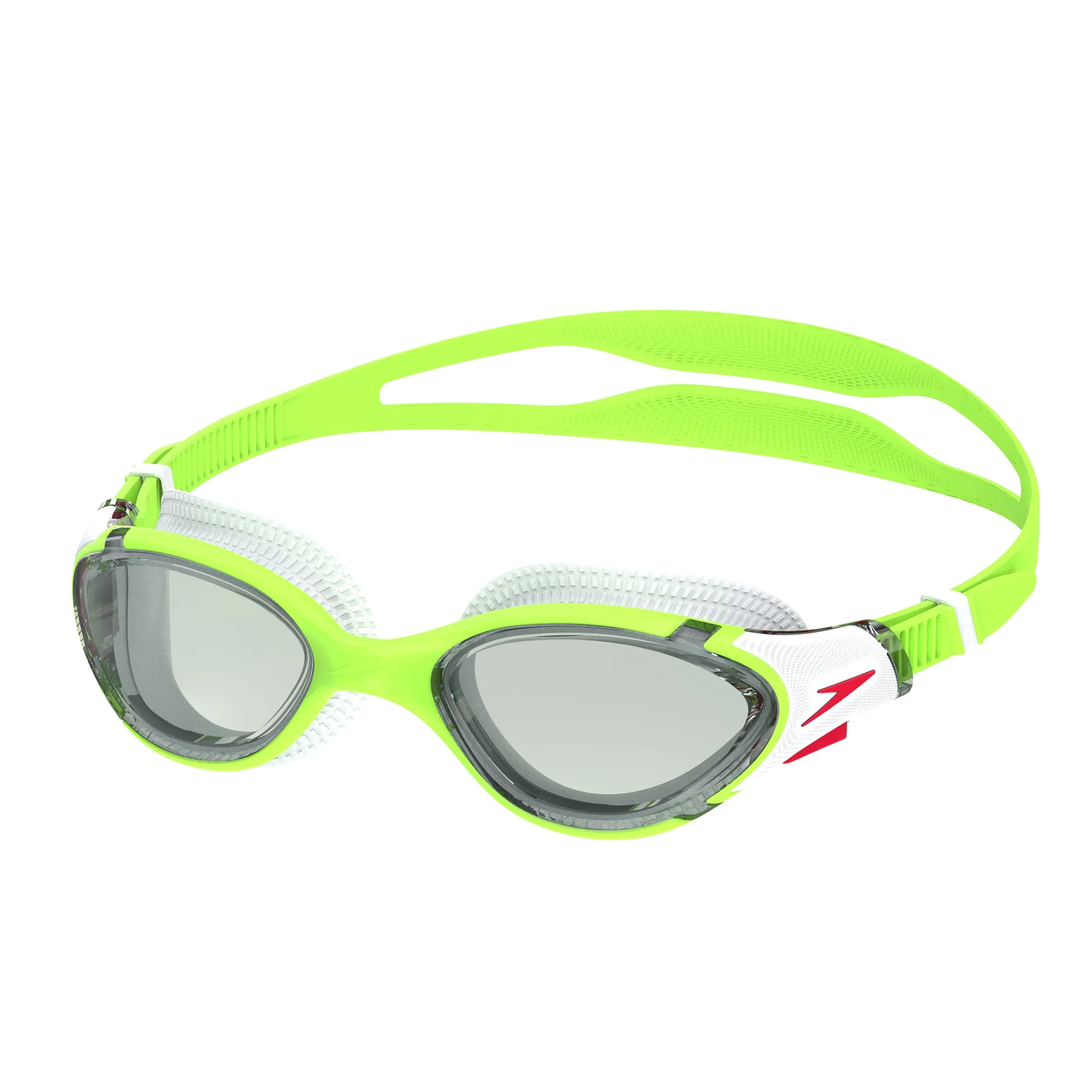Speedo Unisex Biofuse 2.0 Swimming Goggles, Green Fizz/Steel, One Size - immagine 1