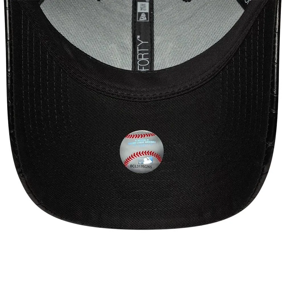 New Era New York Yankees Pattern PU 9Forty Cap - Black - immagine 5