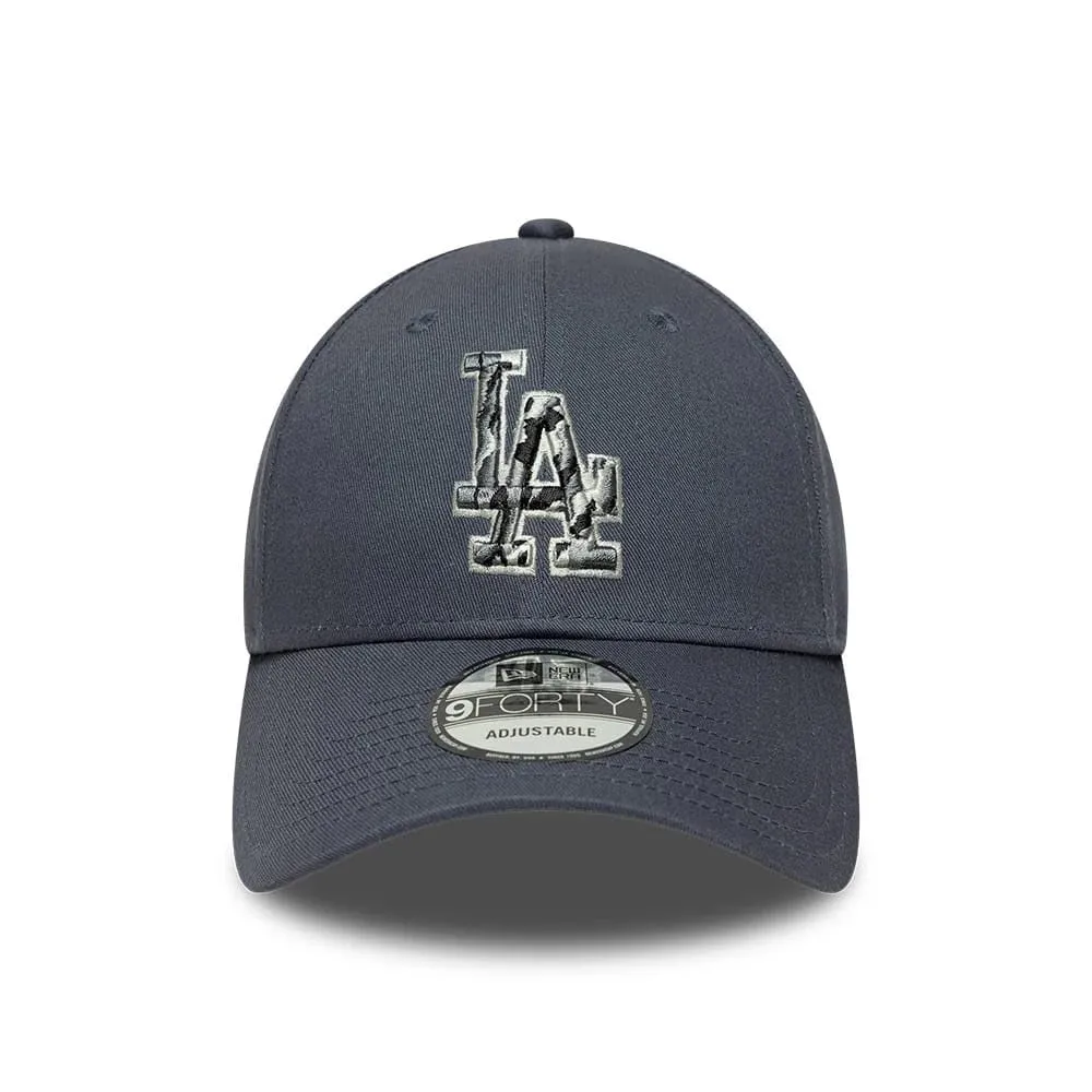 New Era Los Angeles Dodgers Outline Camo 9Forty Cap - Grey - immagine 2