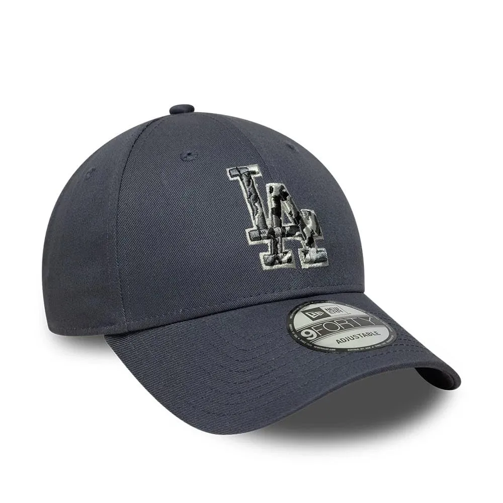 New Era Los Angeles Dodgers Outline Camo 9Forty Cap - Grey - immagine 3