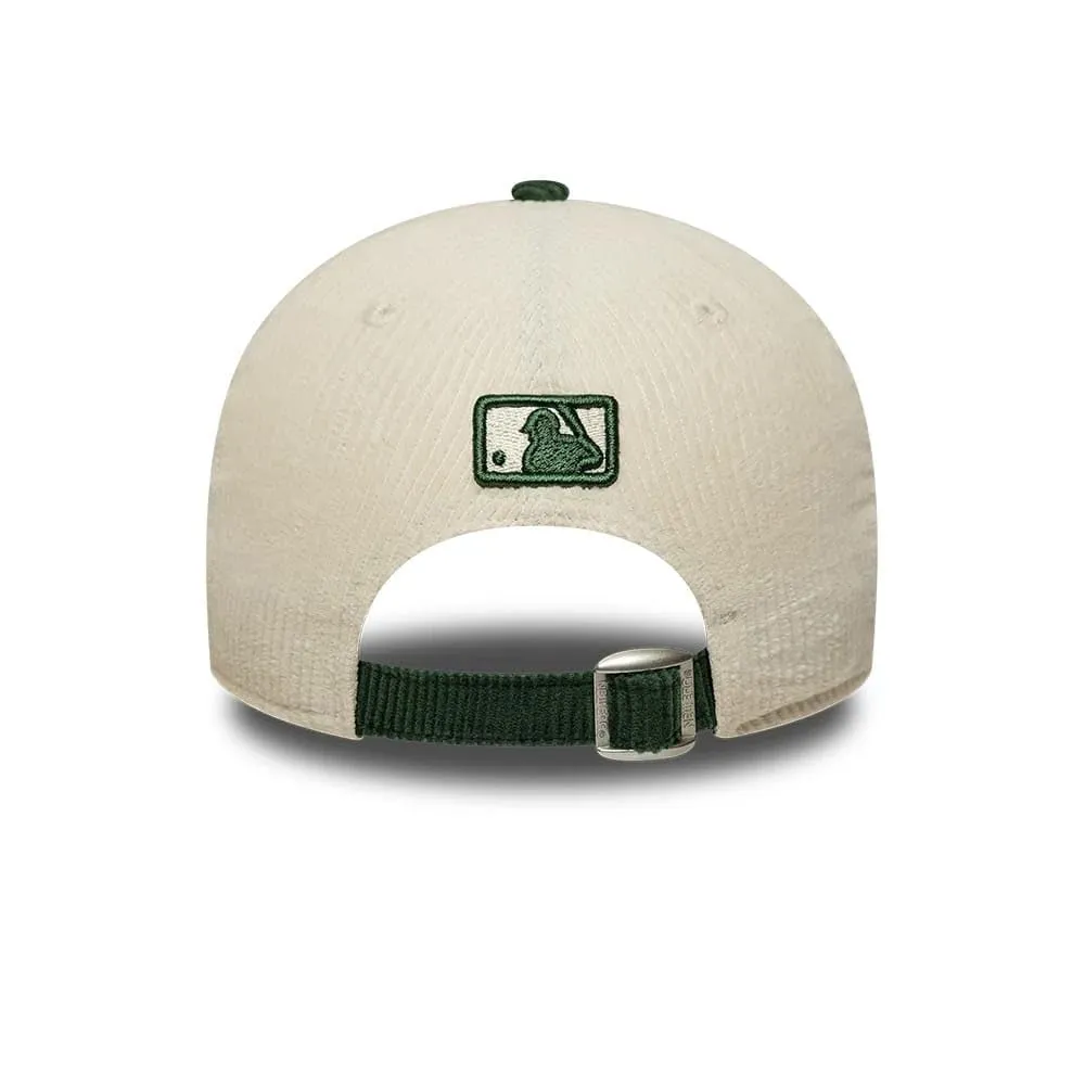 New Era Los Angeles Dodgers Cord 9Forty Adjustable M-Crown Cap - Beige - immagine 4