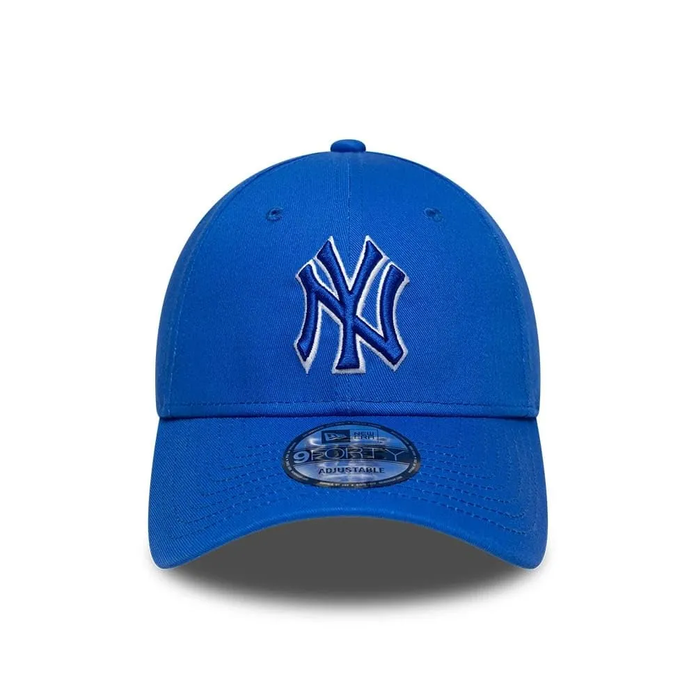 New Era New York Yankees Team Outline 9Forty Cap - Blue - immagine 2
