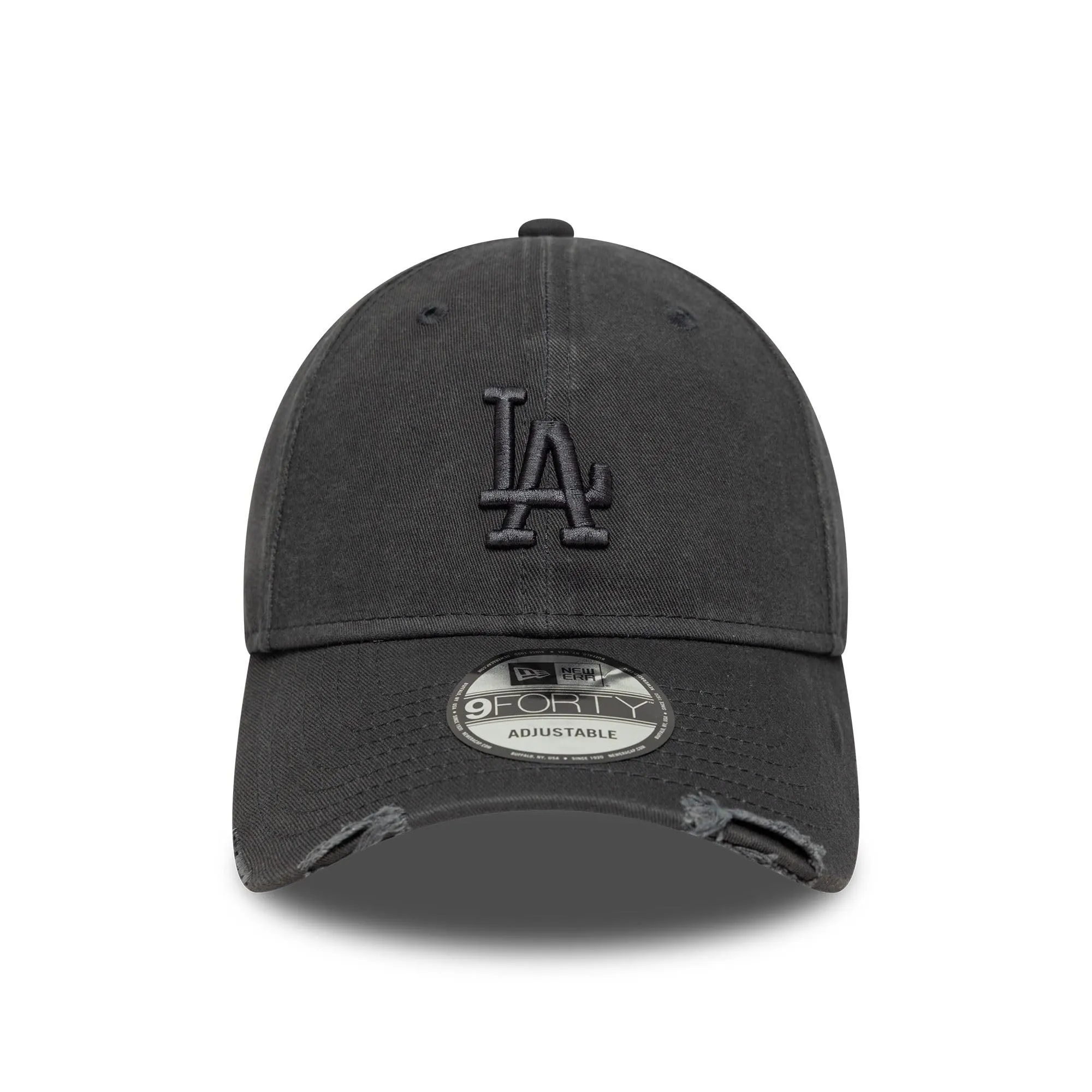 New Era Los Angeles Dodgers MLB 9Forty Washed Distressed Cap - Grigio Scuro - immagine 2