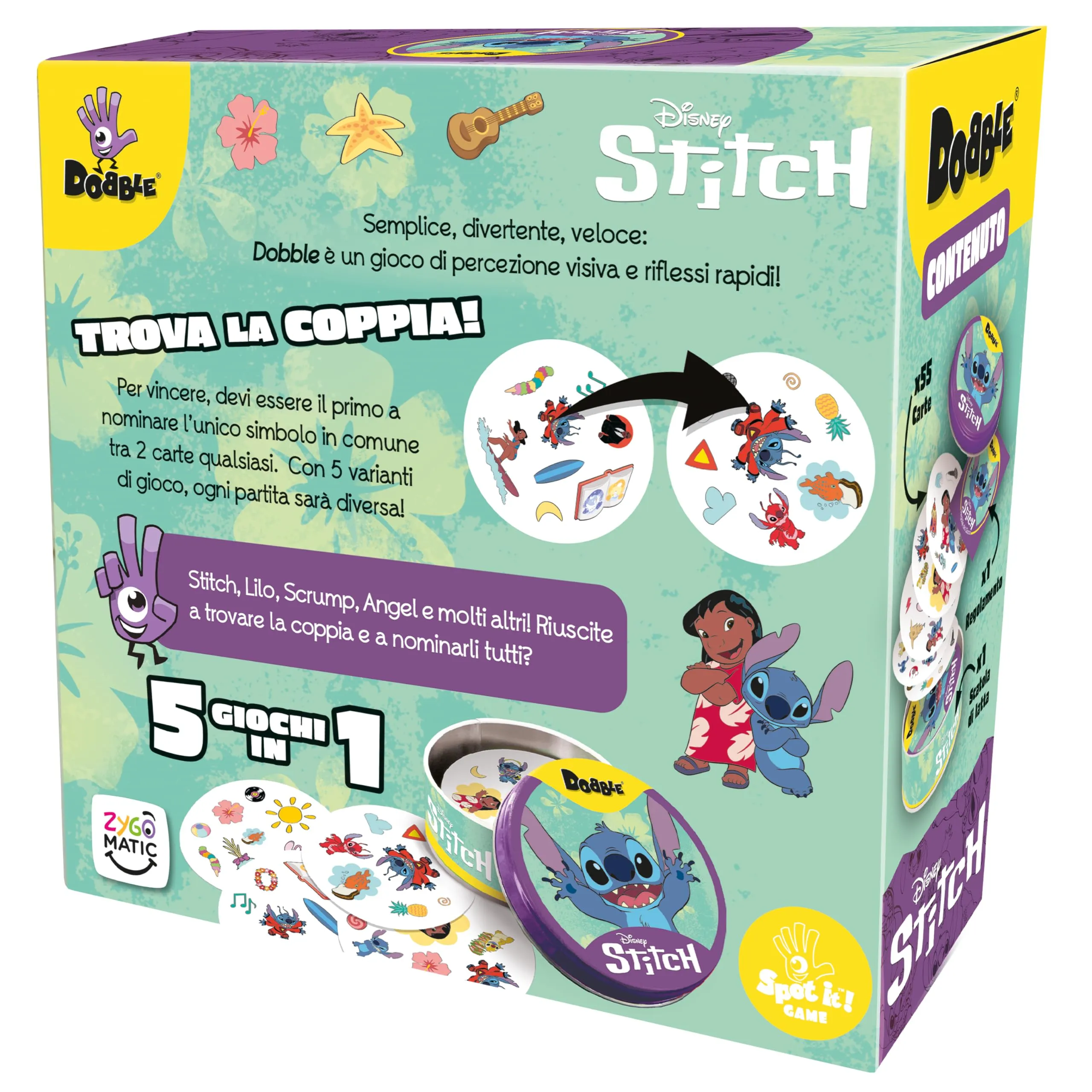 Asmodee Dobble Disney Stitch Card Game - immagine 8