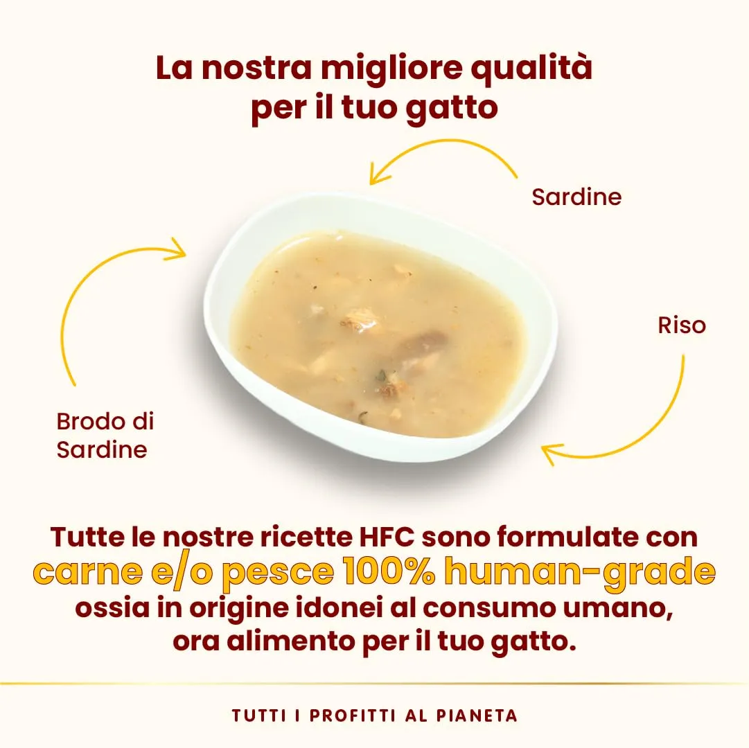 Almo Nature HFC Hydration Help Alimento Umido per Gatti, Brodo di Sardine con Sardine, 50g, Confezione da 24 - immagine 4